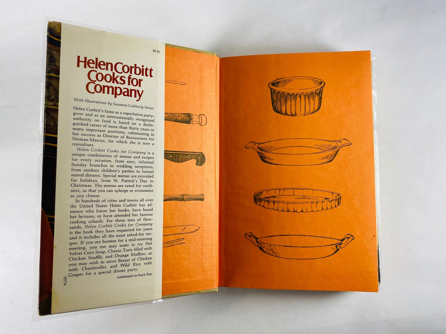 SIGNED Helen Corbitt Cooks for Company Cookbook FIRST edition Vintage book circa 1974. Mid-century cookbook Iconic Cook Book Neiman-Marcus