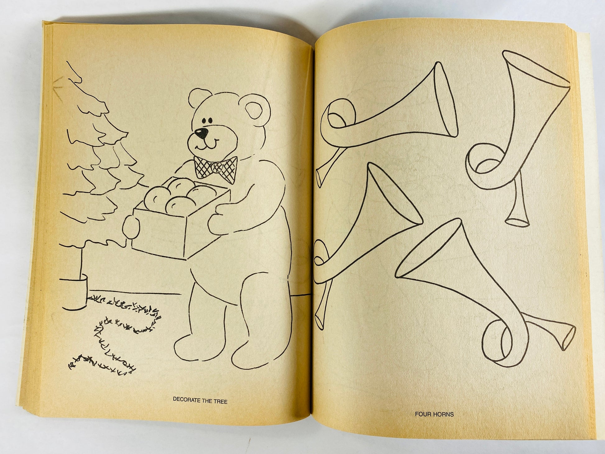 1980s NOS Christmas Super Fun Coloring Book Vintage activity book for children. UNUSED with blank pages circa 1987
