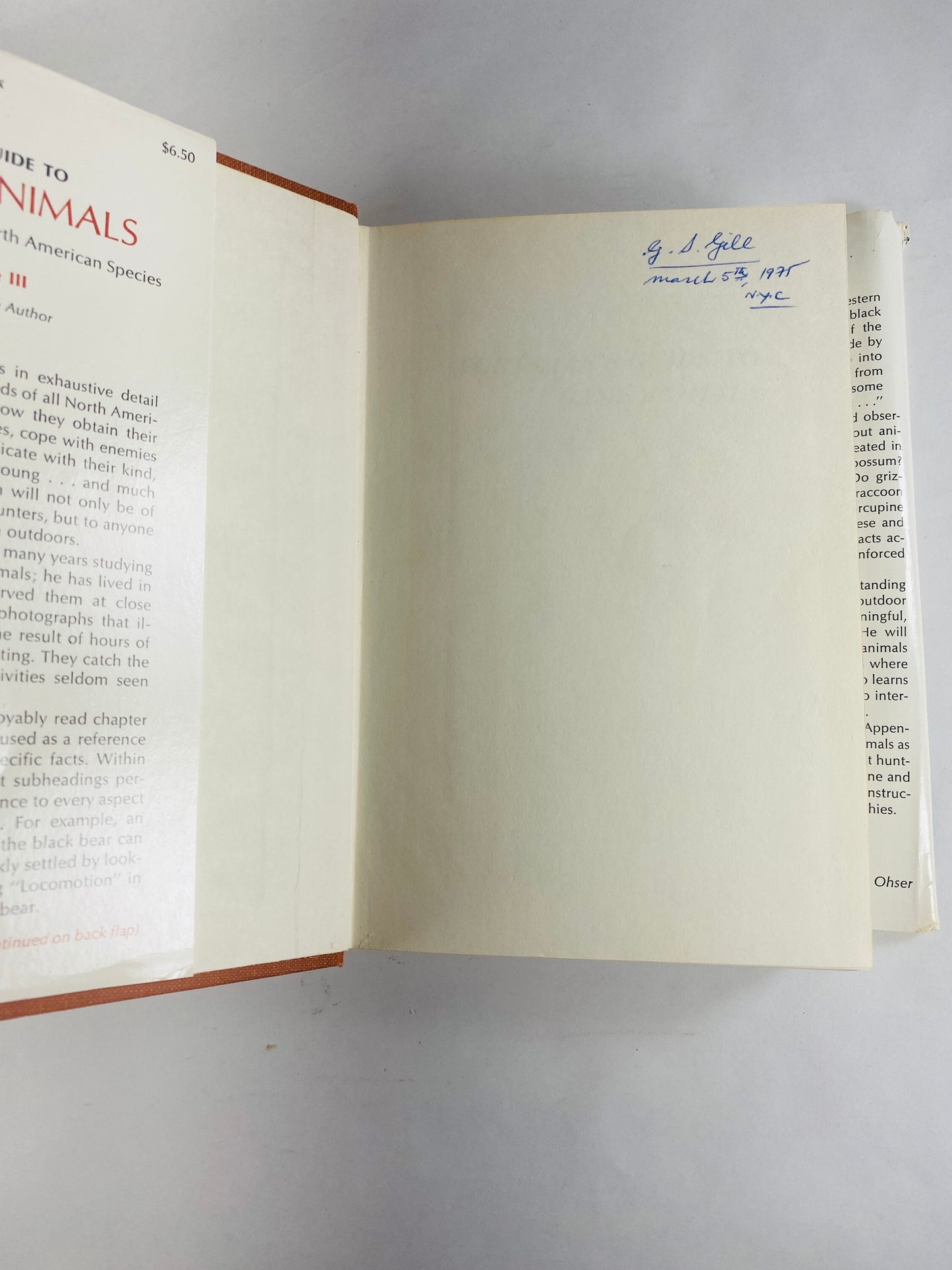 Game Animals Sportsman's Guide. Vintage cabin decor book by Leonard Lee Rue circa 1968. Wildlife and Nature glamping camping Gorpcore