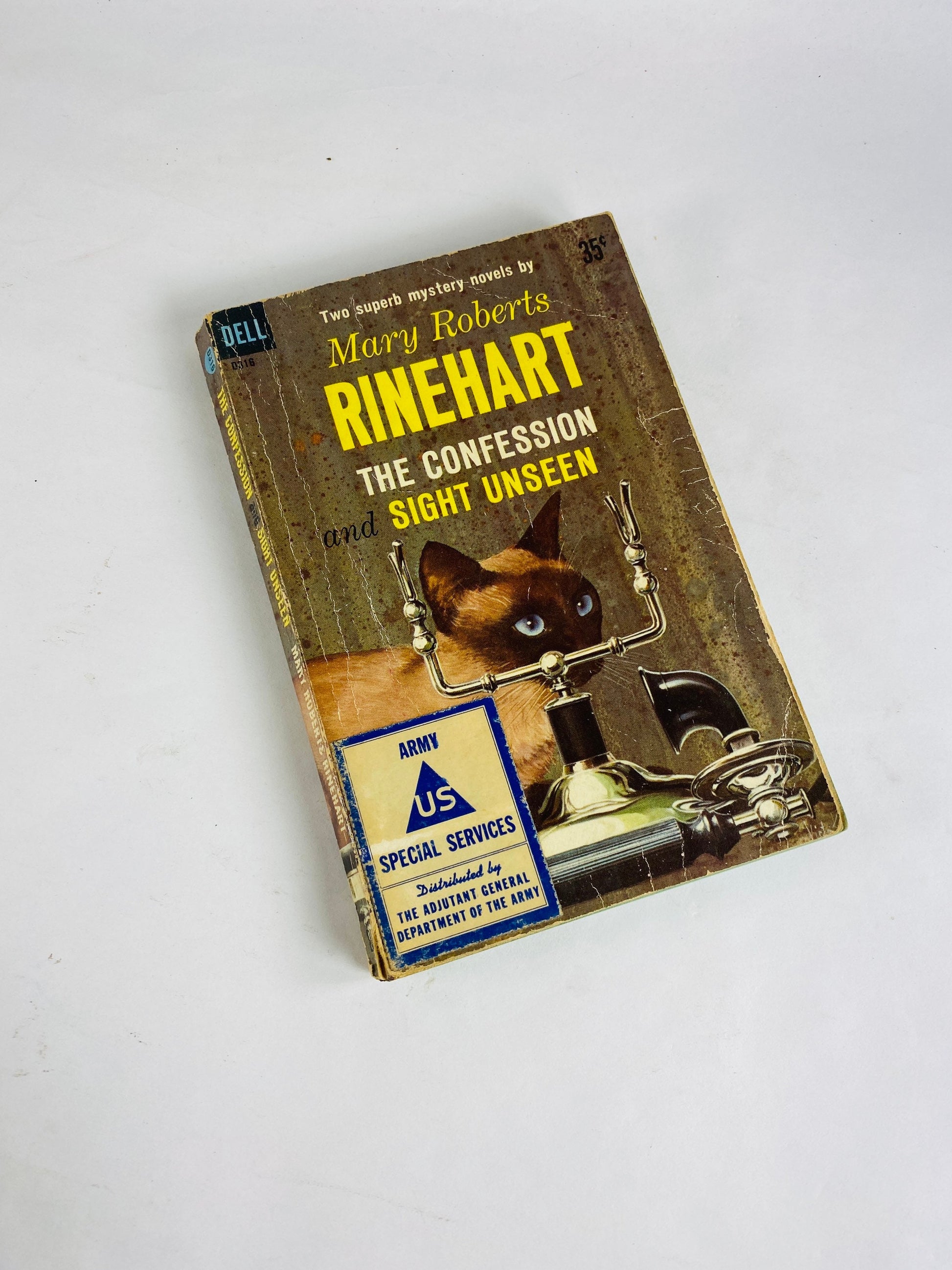 1960s 1970s Mary Roberts Rinehart vintage EARLY paperback books. Alibi Isabel Haunted Lady Man Lower Ten Window White Cat Frightened Wife