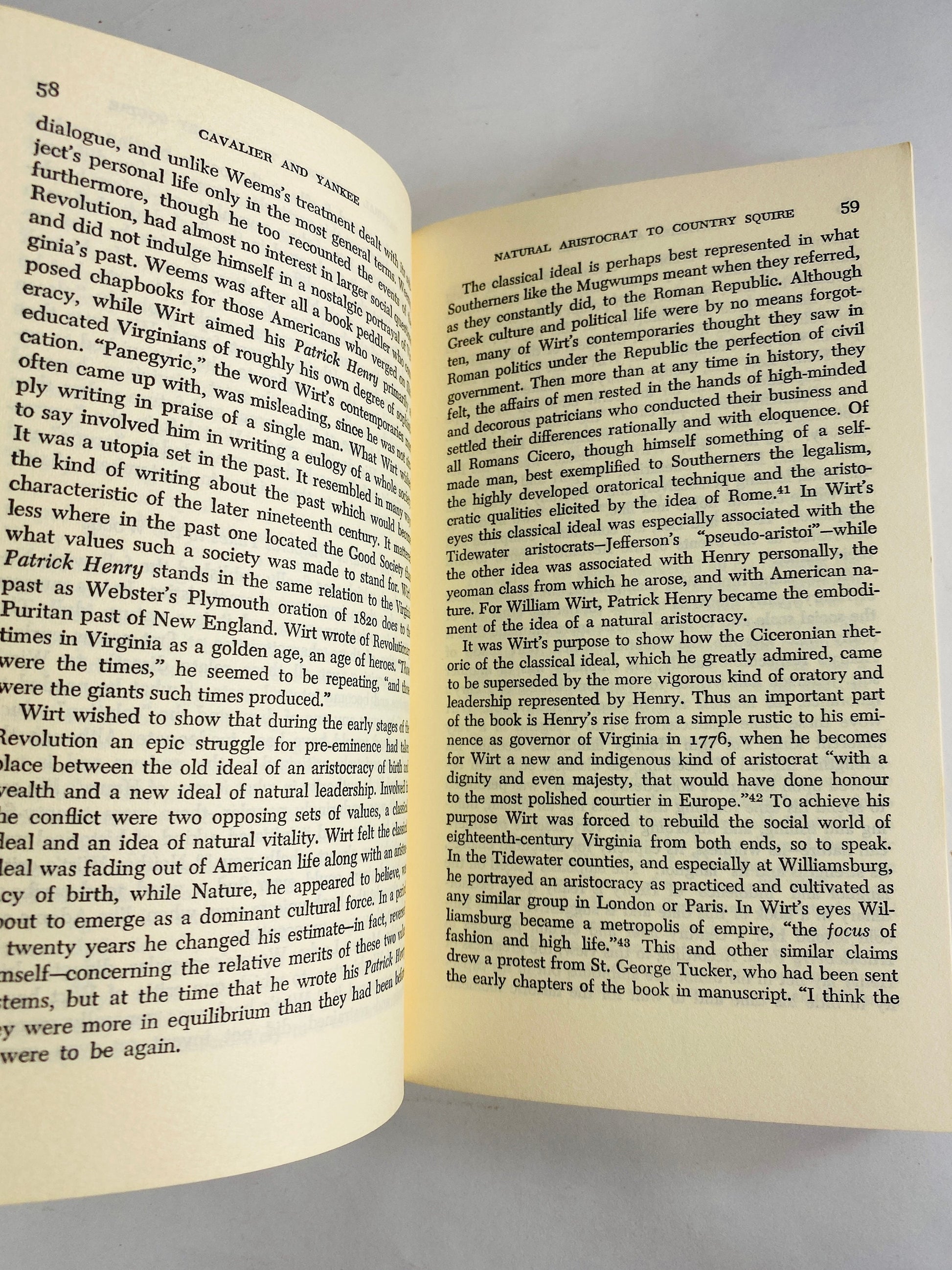 William Taylor's Cavalier and Yankee vintage paperback book about the history and perception of the South before the Civil War.