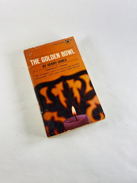 Golden Bowl by Henry James, vintage paperback book circa 1965 about a tale of illicit love, adultery and cheating relationships.