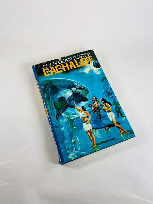 Cachalot vintage book by Alan Dean Foster about an ocean planet for the great sea-creatures hunted near to extinction. 1980 science fiction