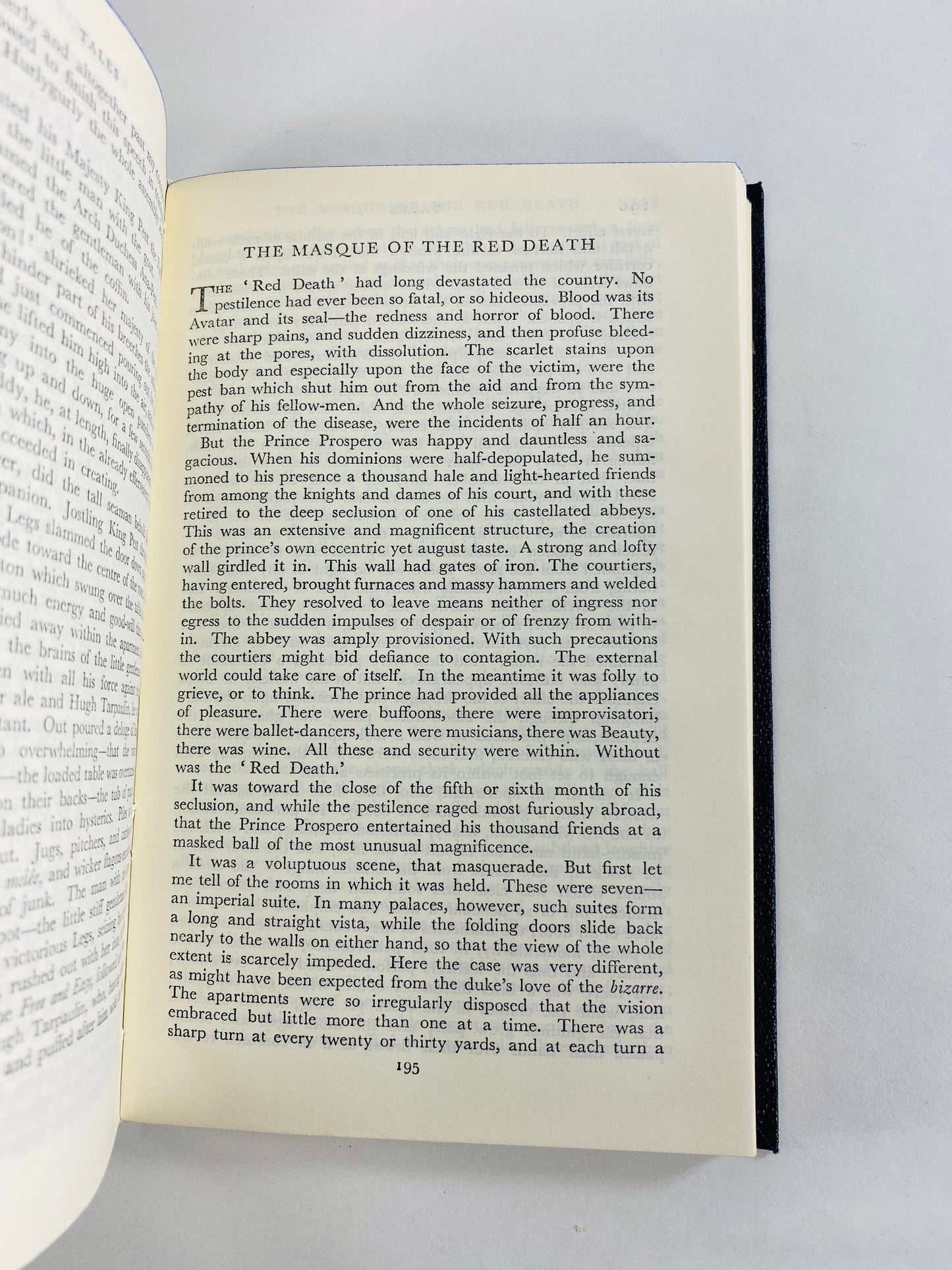 Edgar Allan Poe vintage poetry book Christmas stocking stuffer gift small blue home decor housewarming gift circa 1961