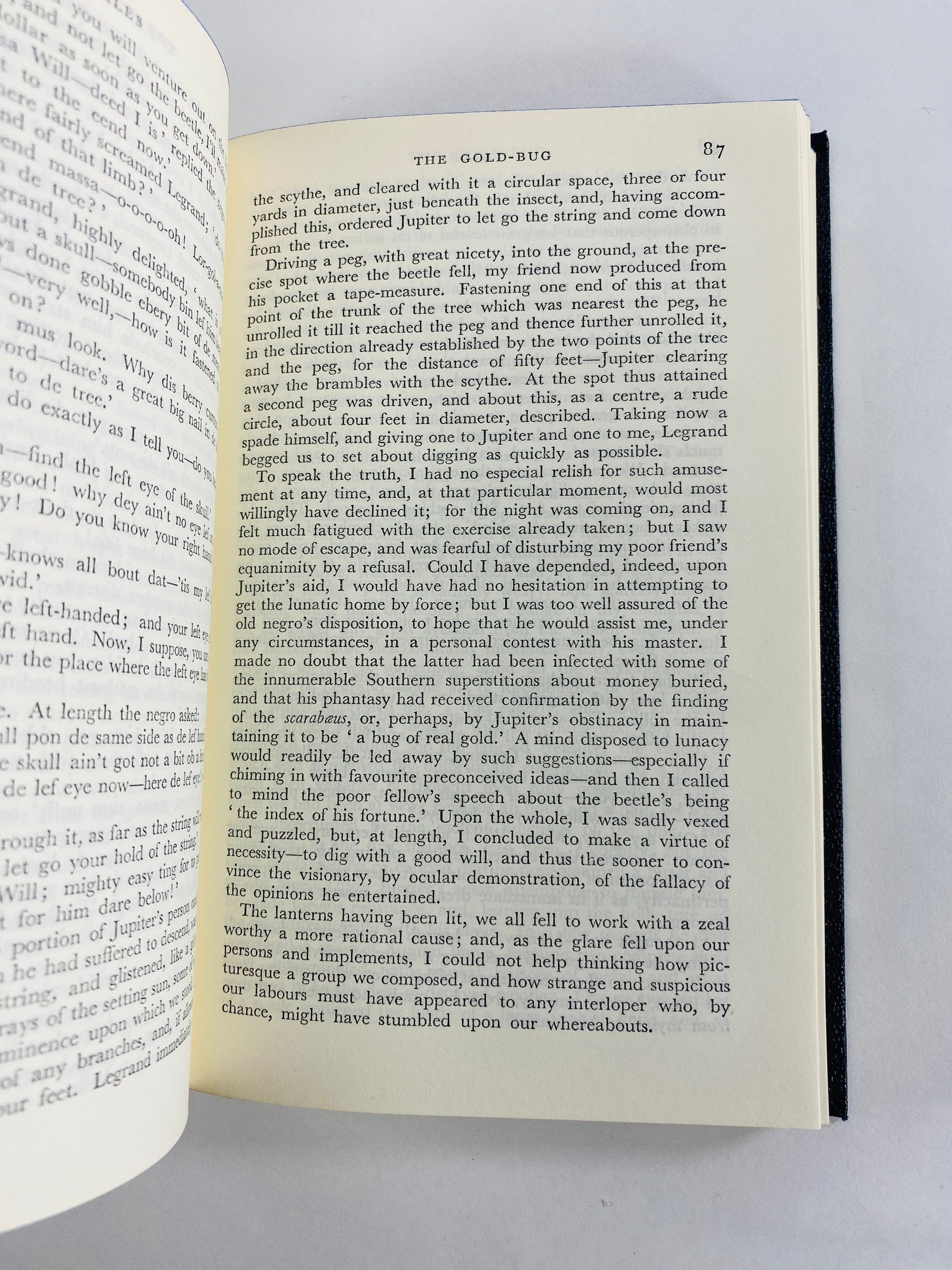 Edgar Allan Poe vintage poetry book Valentine’s Day gift small blue home decor housewarming gift circa 1961