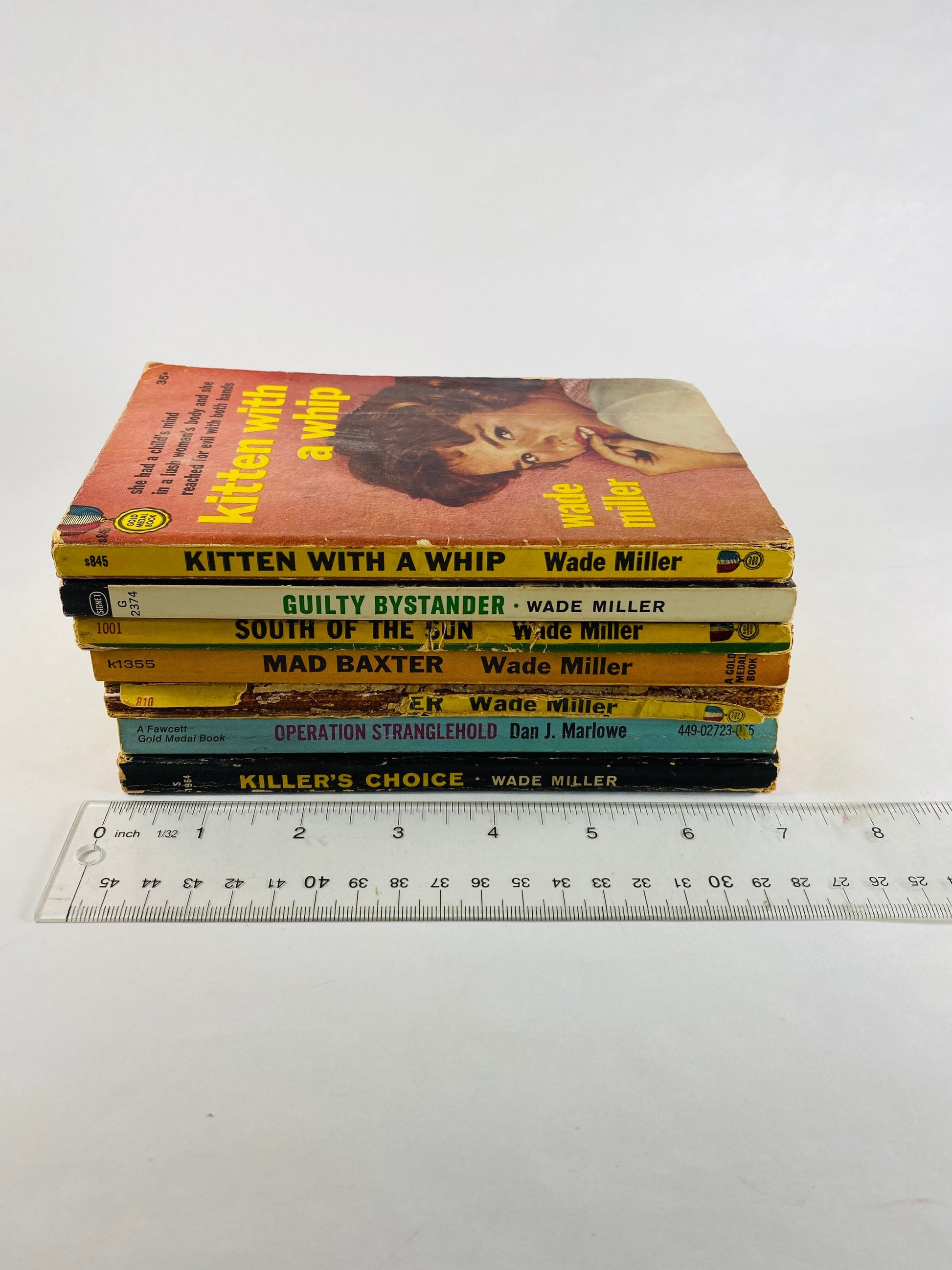 Vintage Wade Miller paperback book 1950s- 1960s erotica smut murder mystery crime fiction pulp