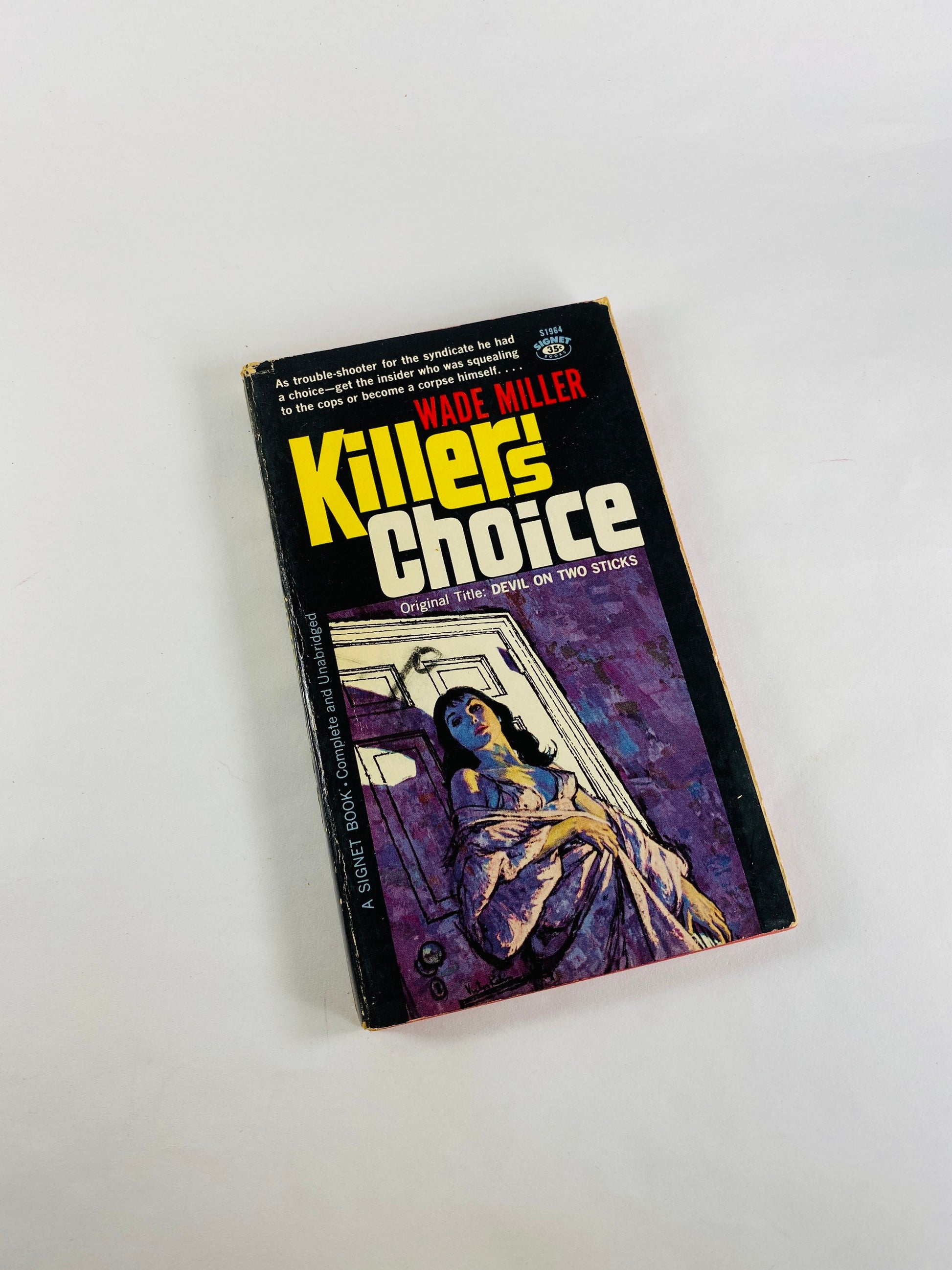 Vintage Wade Miller paperback book 1950s- 1960s erotica smut murder mystery crime fiction pulp