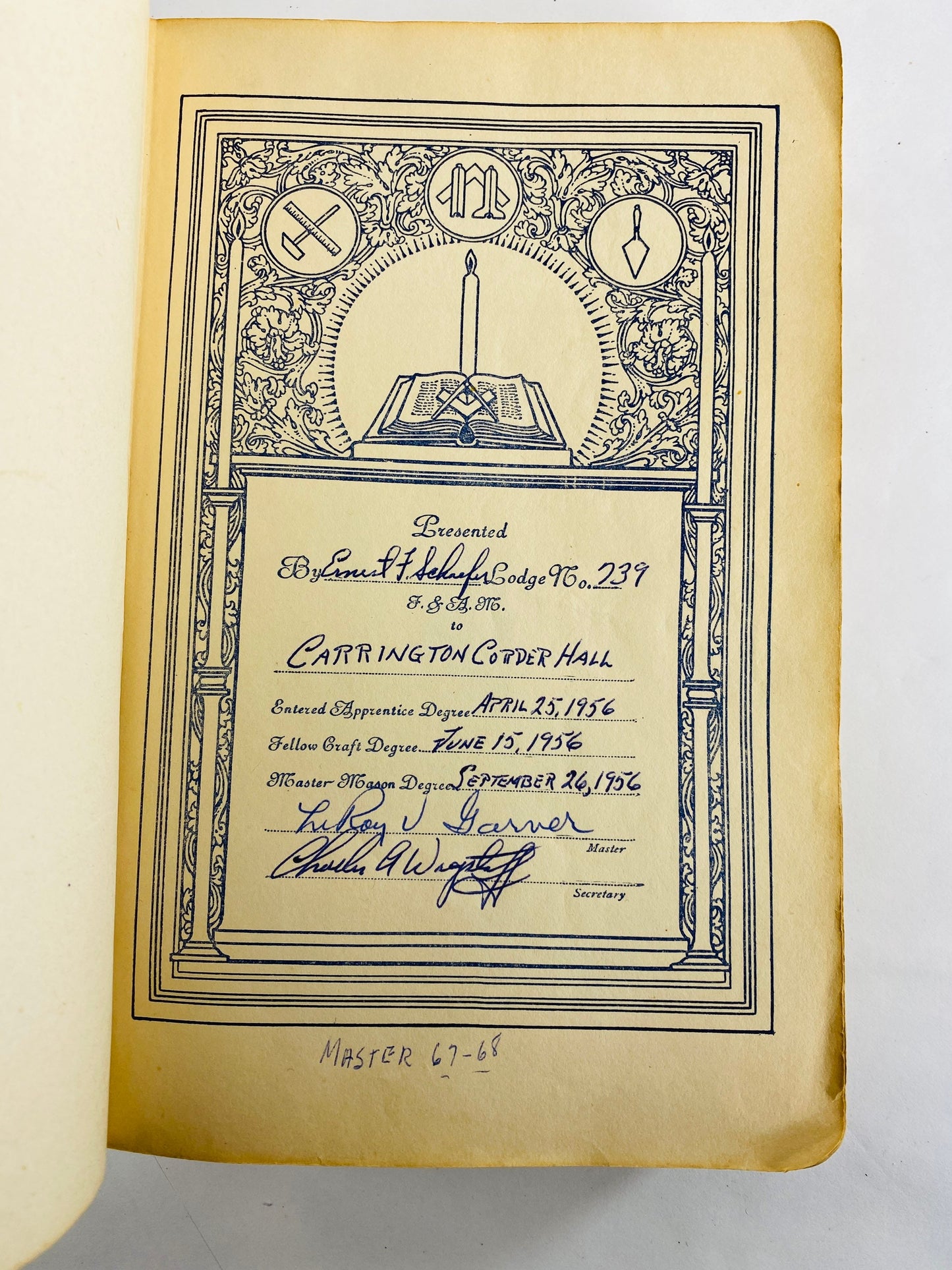 Freemasonry collectible vintage New York Bible Oxford press 1956. Secret ritual society. Masonic Lodge. King James Version