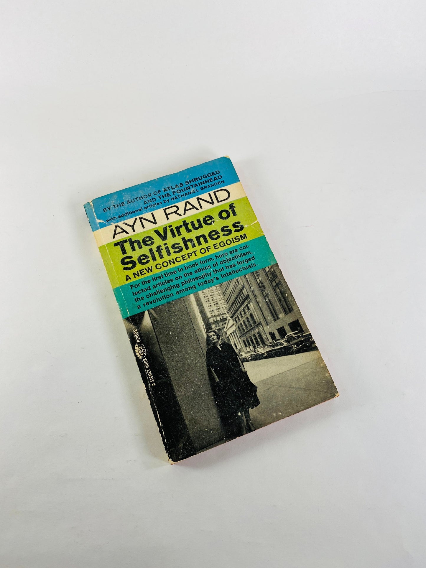 Ayn Rand Virtue of Selfishness vintage paperback book circa 1964. Objectivism explanation by the author of Atlas Shrugged.
