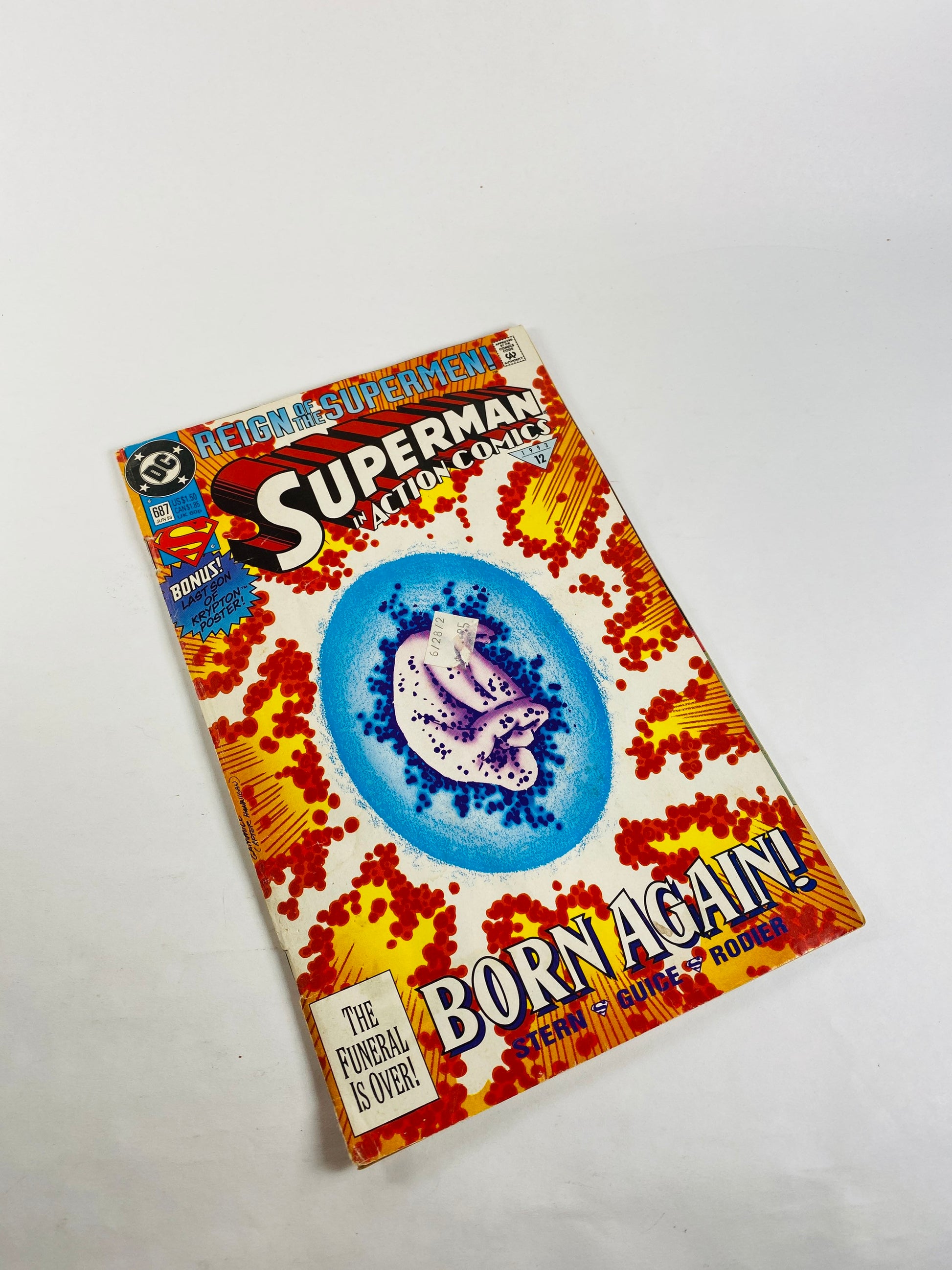 Death of Superman Reign of the Supermen Vintage DC Comic Book 687 22 501 78 Doomsday Truth & Justice Busting Out Born again