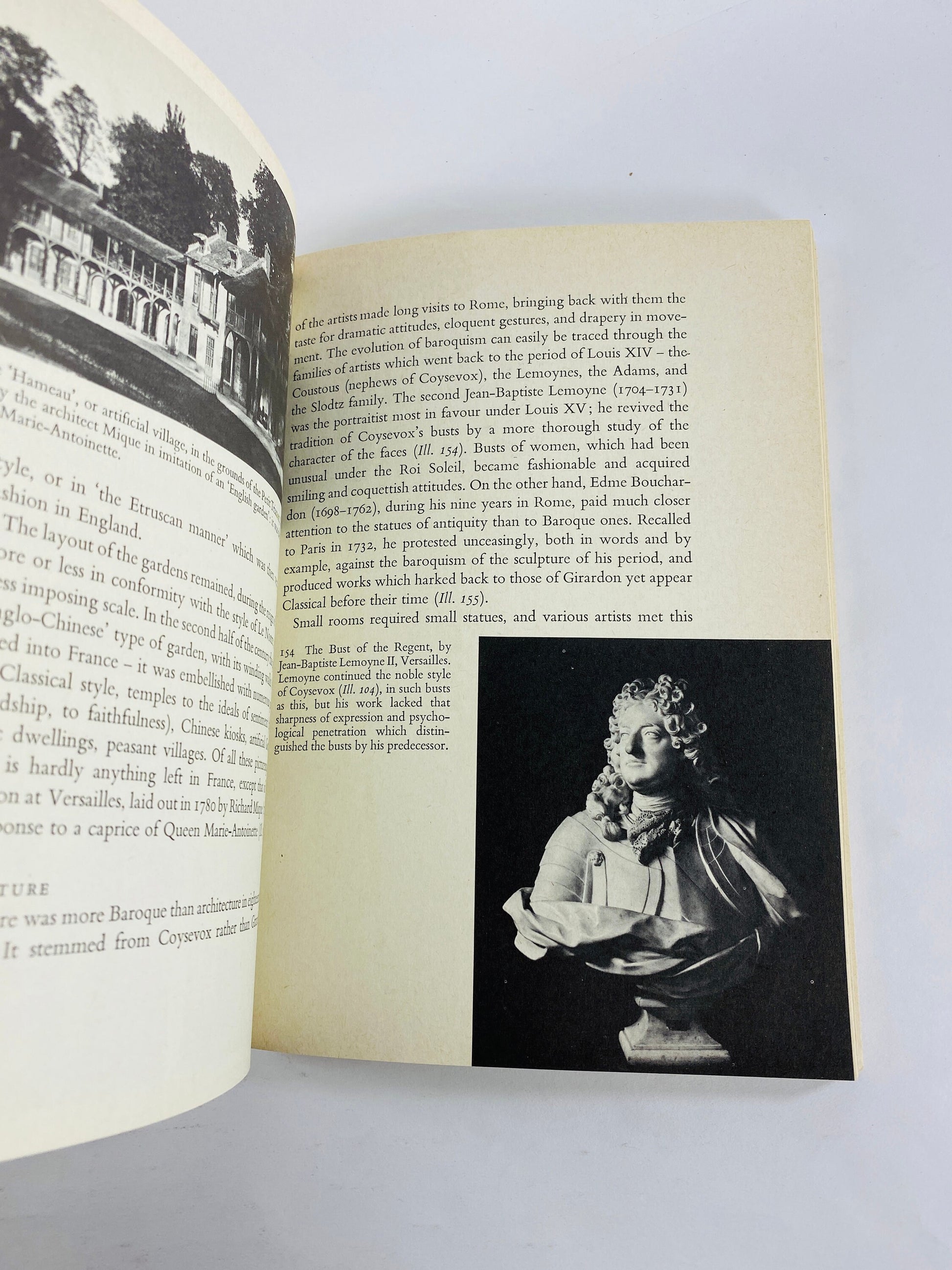 Baroque and Rococo vintage art paperback book by Germain Bazin circa 1964 about the ornamental and theatrical styles