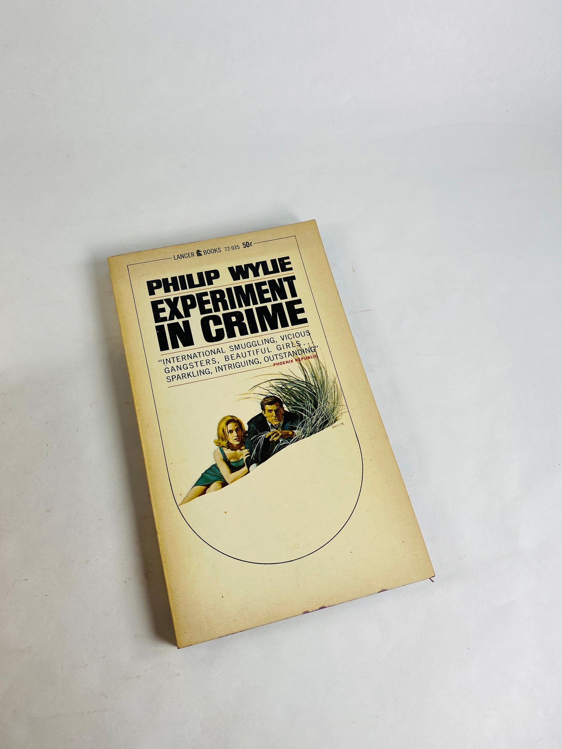 Philip Wylie FIRST & EARLY printing vintage paperback books circa 1950s and 60s Smuggled Atom Bomb, Spy Who Spoke, Triumph, Disappearance