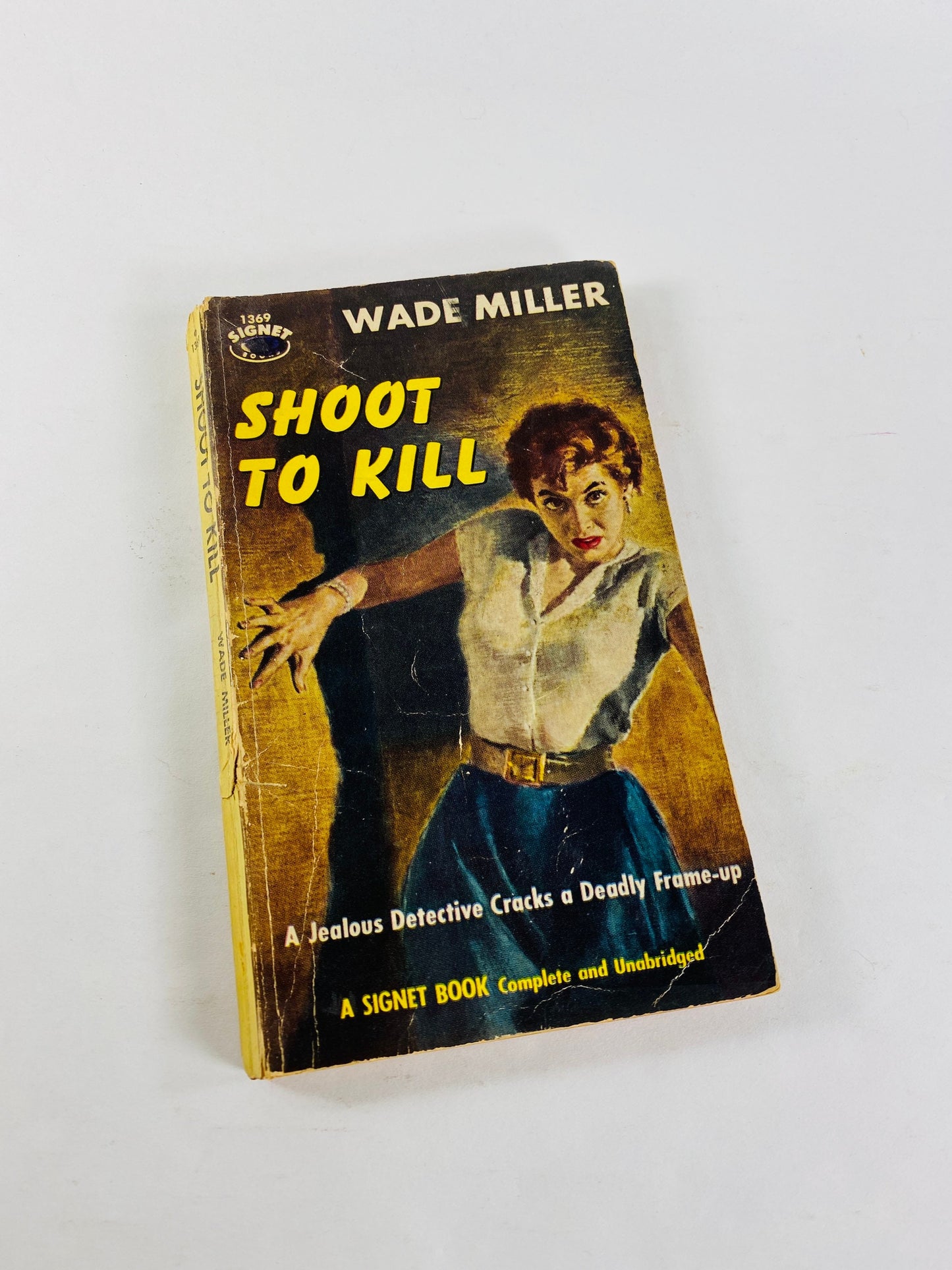 Vintage Wade Miller paperback book 1950s erotica smut murder mystery crime fiction pulp Fatal Step Uneasy Street Shoot to Kill Big Guy