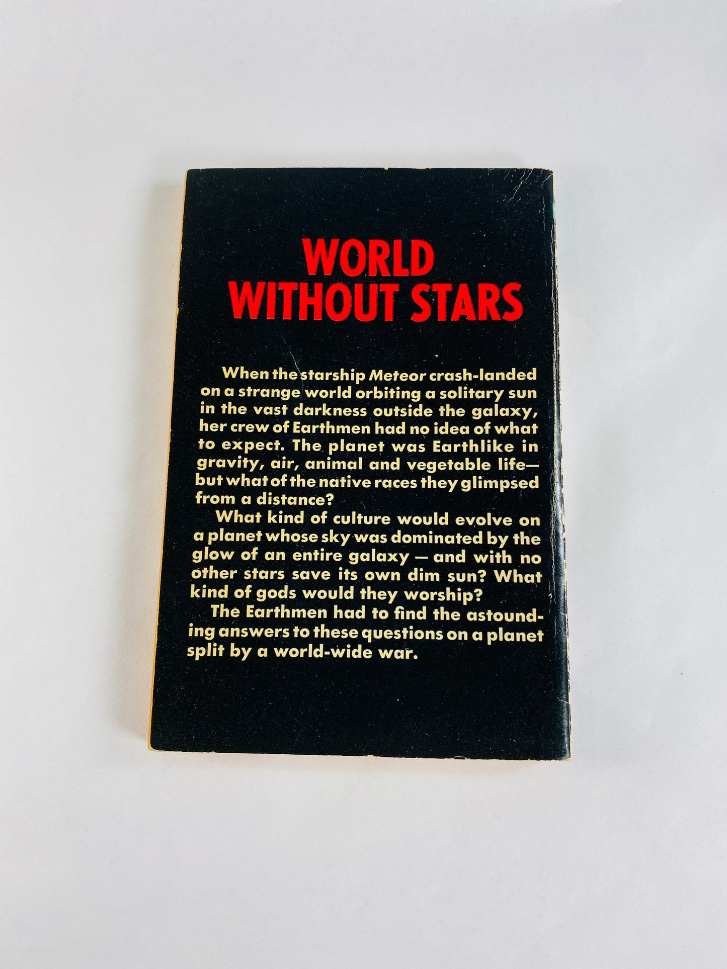 World Without Stars vintage paperback book by Poul Anderson circa 1966 about a planet split by a world war Science fiction scifi