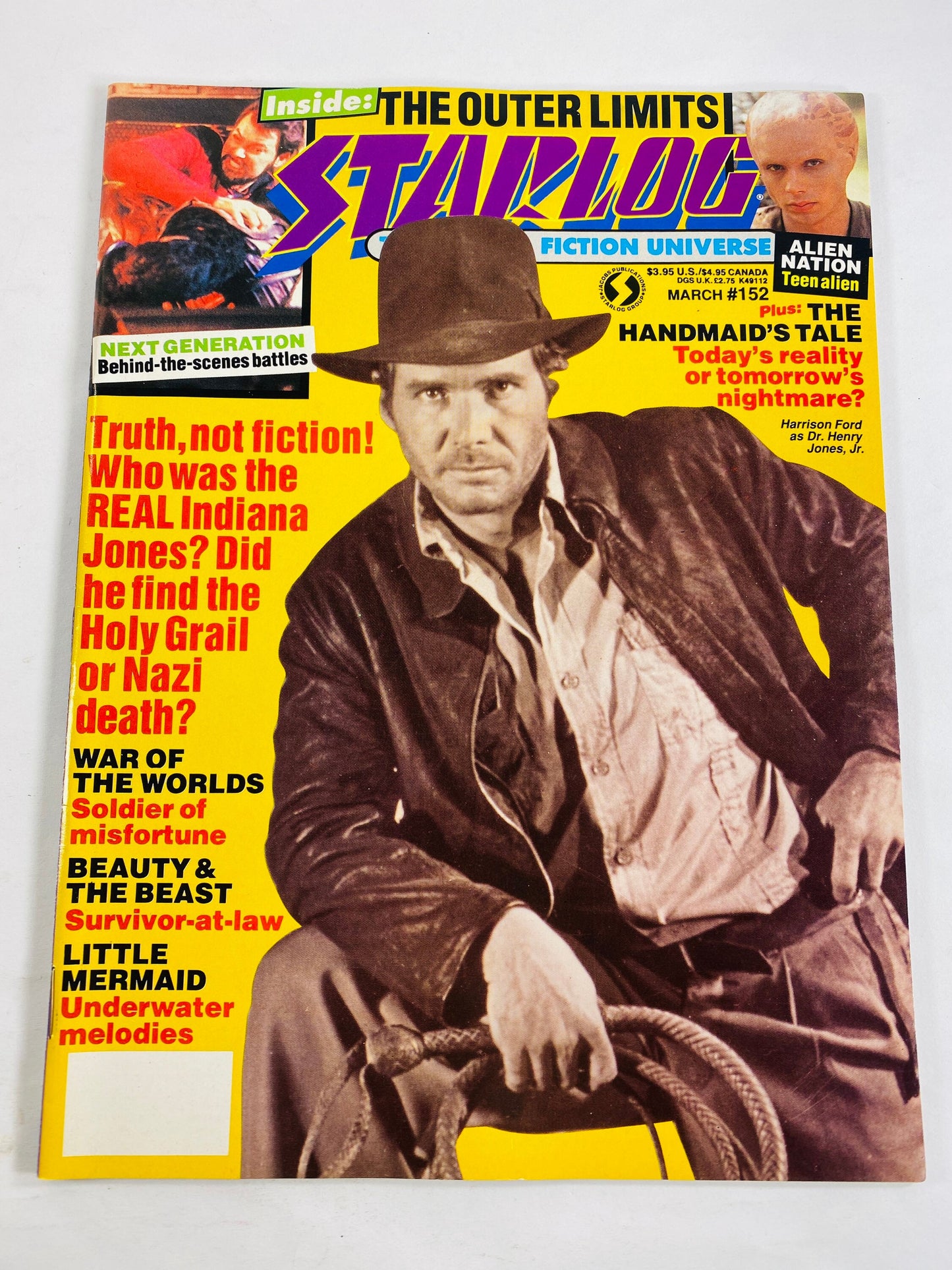 1990 Indiana Jones, Little Mermaid, Star Trek vintage magazine Starlog scifi movie photos stories home decor college bedroom posters