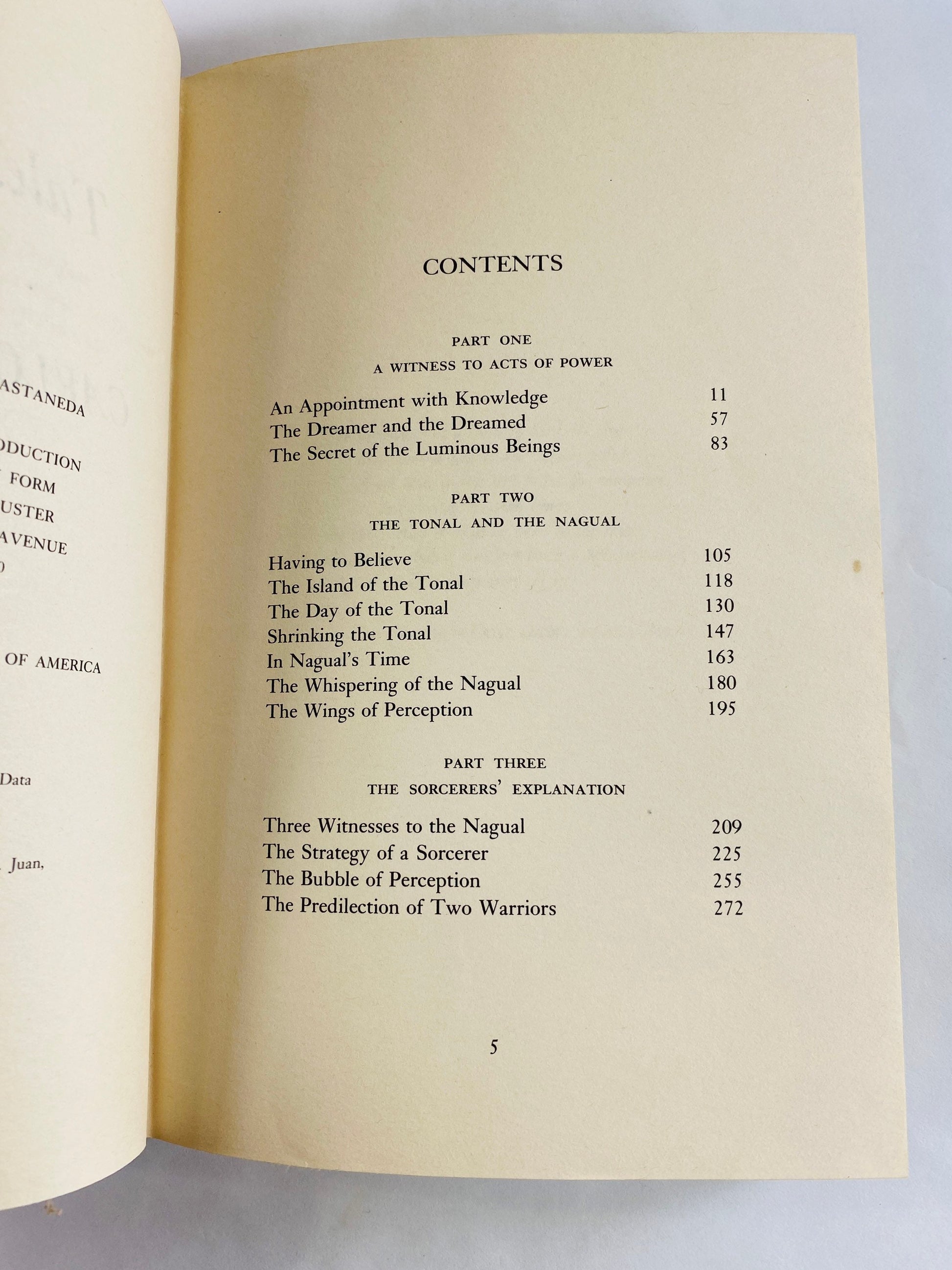 Carlos Castaneda vintage FIRST EDITION vintage book Tales of Power circa 1974 Conversations with Don Juan Dreaming telekinesis Fringe