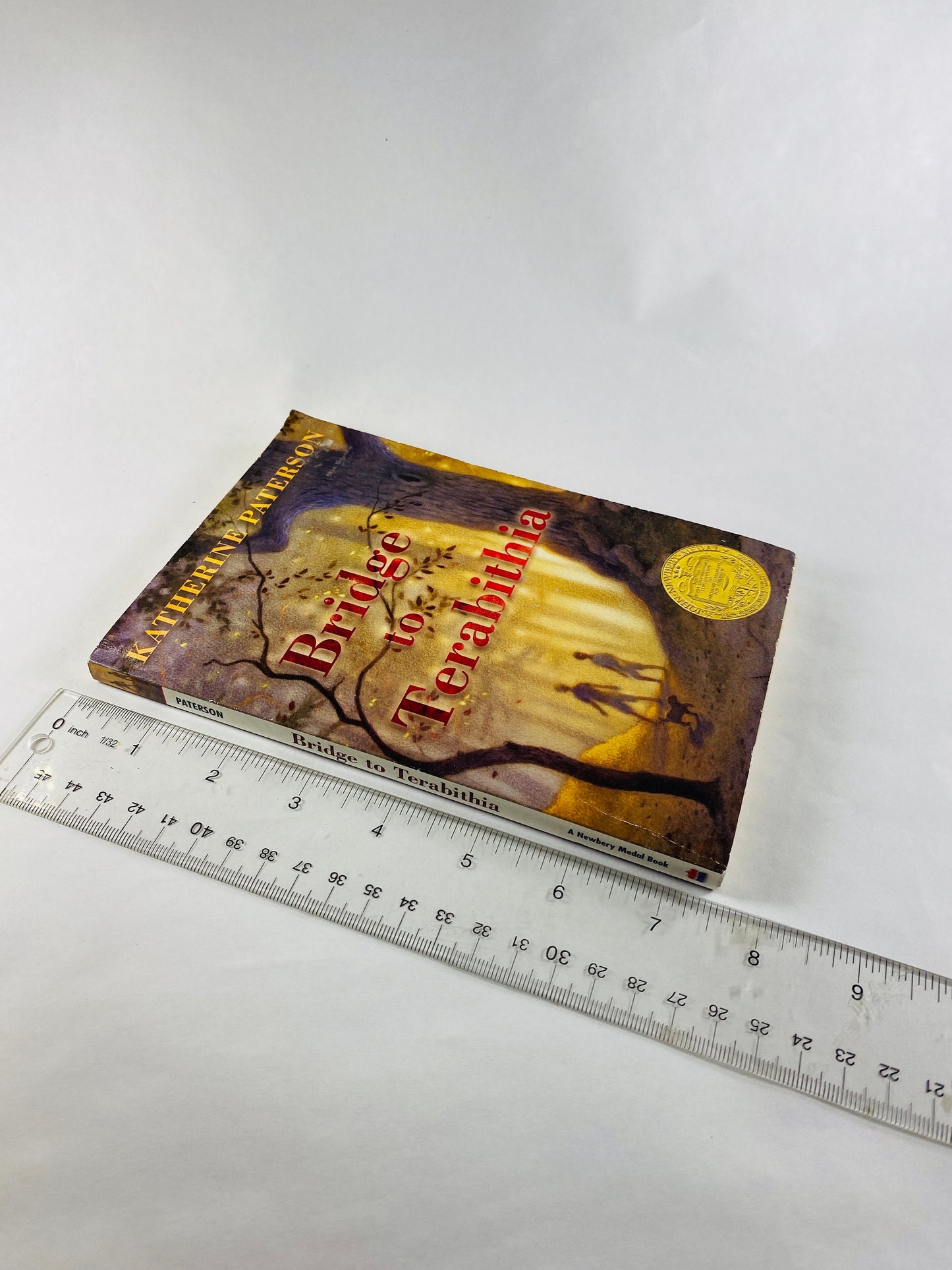 Bridge to Terabithia by Katherine Paterson Vintage paperback book about two 5th grade friends and lessons through tragedy Children's story