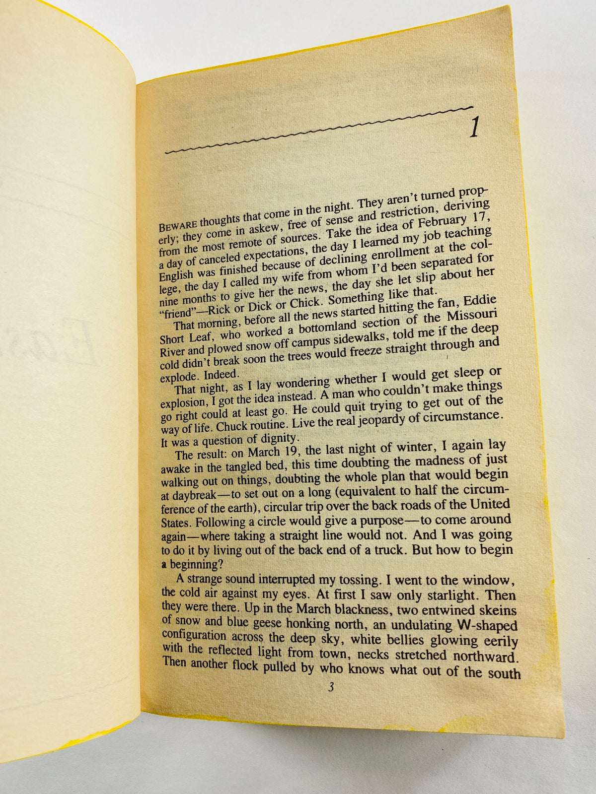 Blue Highways vintage paperback book by William Trogdon vintage American travel memoir paperback book circa 1984