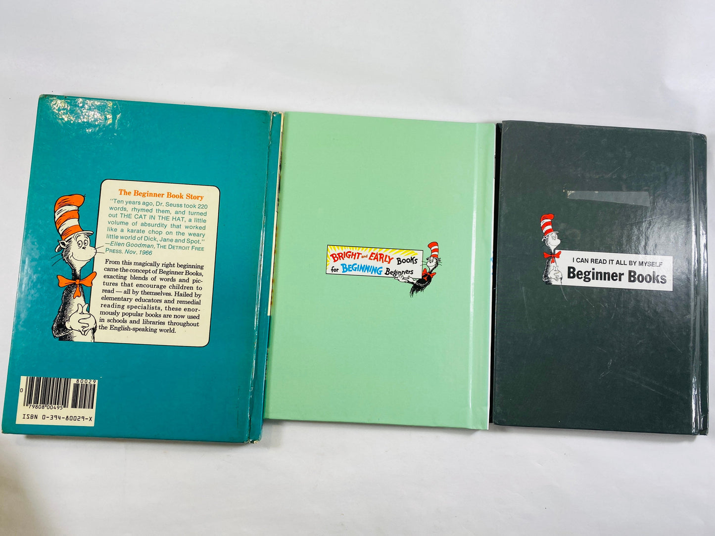 1960s Dr Seuss vintage Beginner I Can Read books Hop on Pop, Ten Apples, Foot Book Theo LeSieg