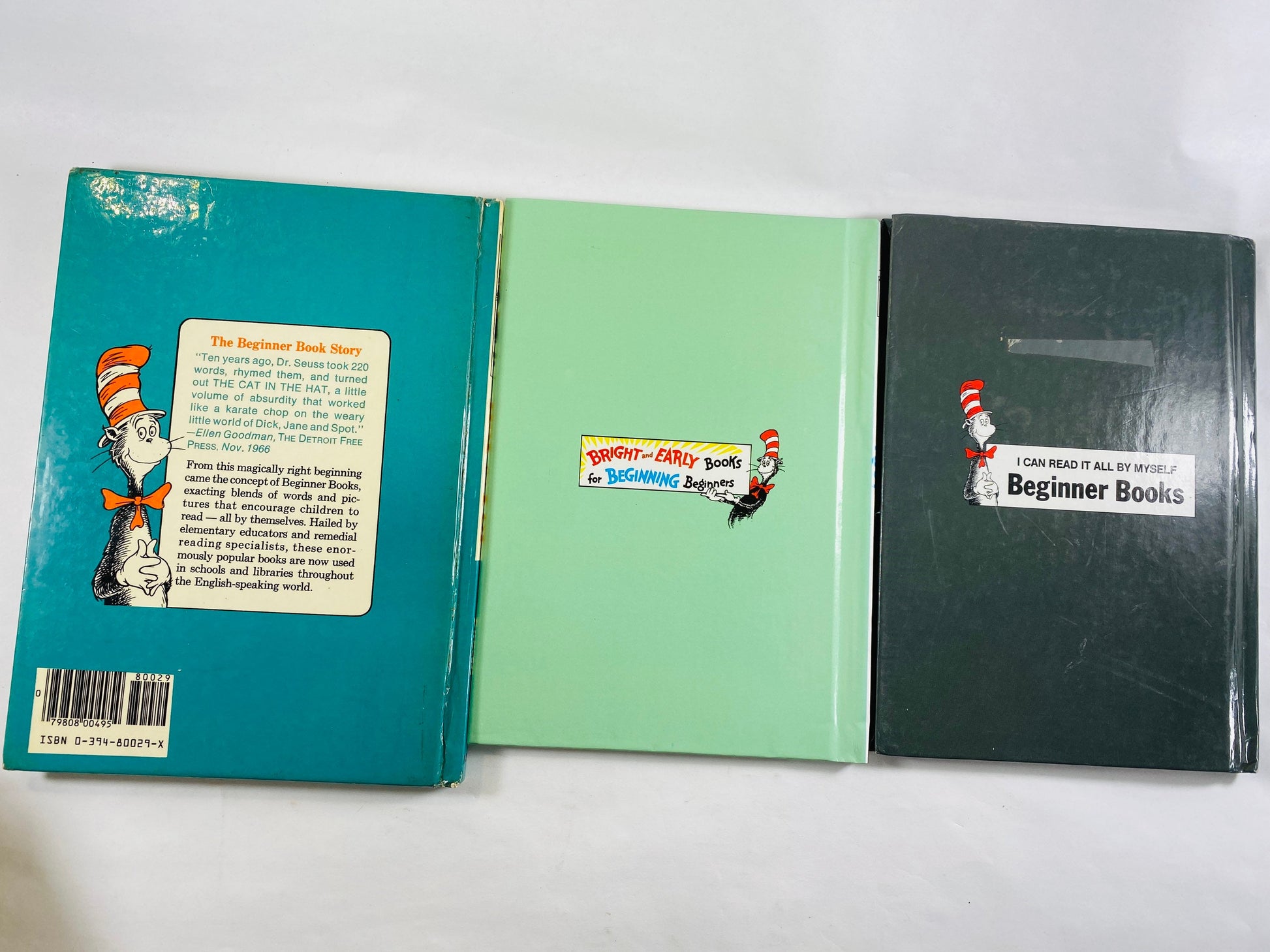 1960s Dr Seuss vintage Beginner I Can Read books Hop on Pop, Ten Apples, Foot Book Theo LeSieg