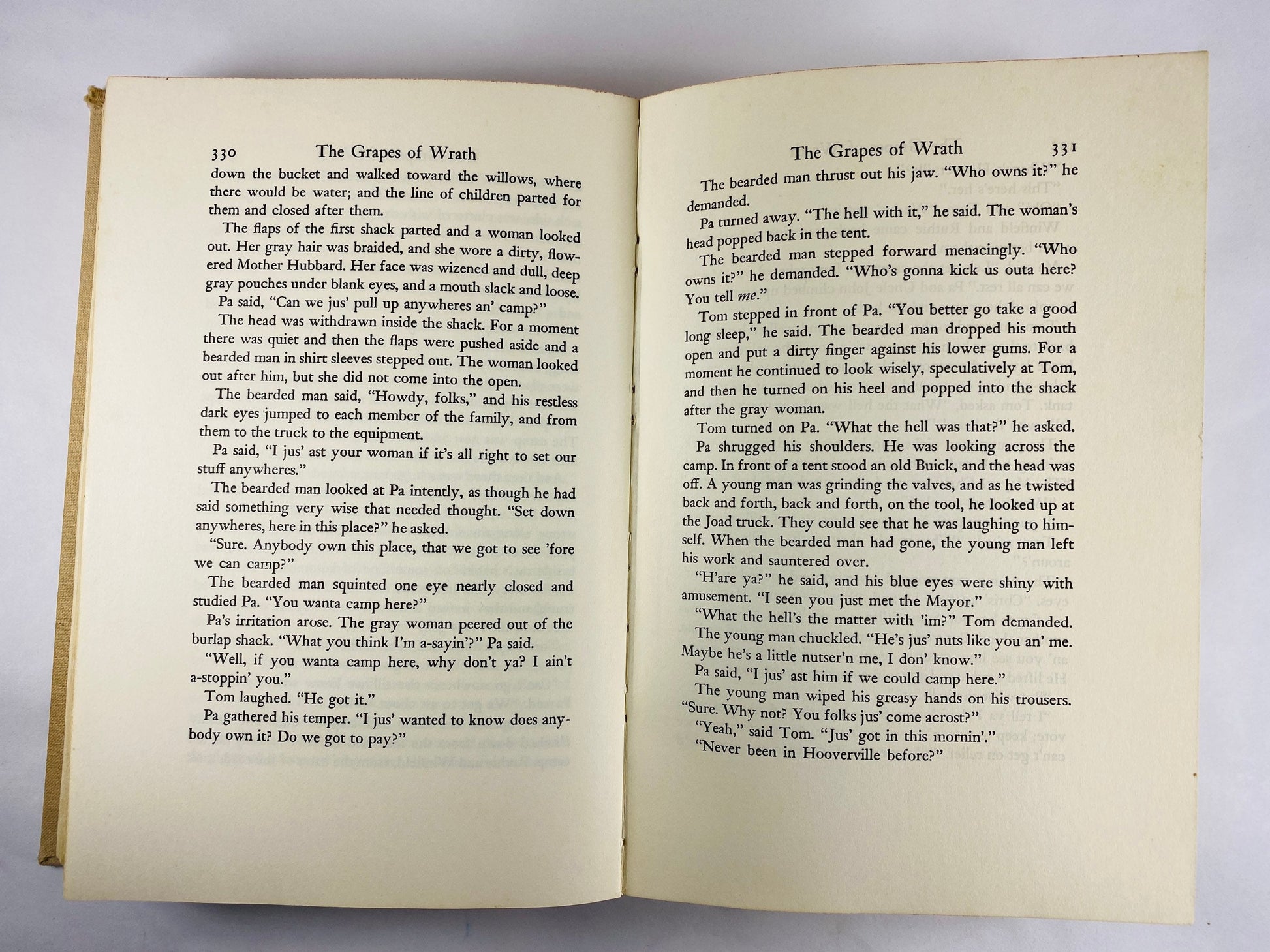 Grapes of Wrath by John Steinbeck EARLY PRINTING circa 1967 Vintage gift. Former Library Book Pulitzer Prize