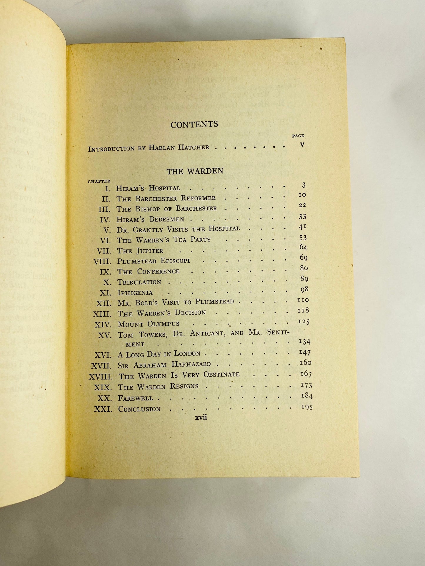 Barchester Towers and The Warden by Anthony Trollope. Vintage Modern Library book circa 1950. Red book decor. Chronicles of Barsetshire