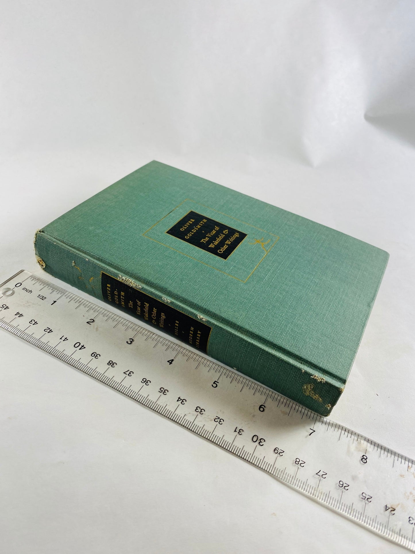 1955 Vicar of Wakefield book by Oliver Goldsmith Vintage Modern Library Everyman's Library. Honey dew green cloth boards circa 1955 No 251