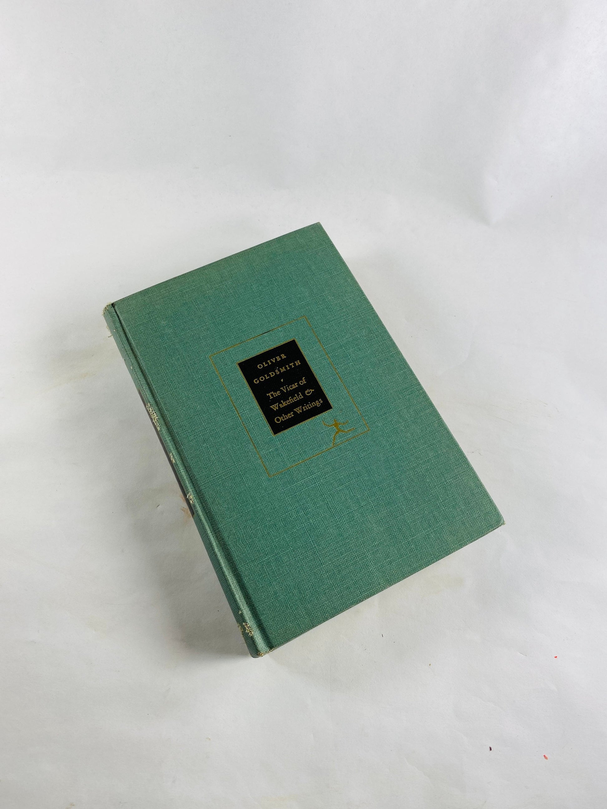 1955 Vicar of Wakefield book by Oliver Goldsmith Vintage Modern Library Everyman's Library. Honey dew green cloth boards circa 1955 No 251