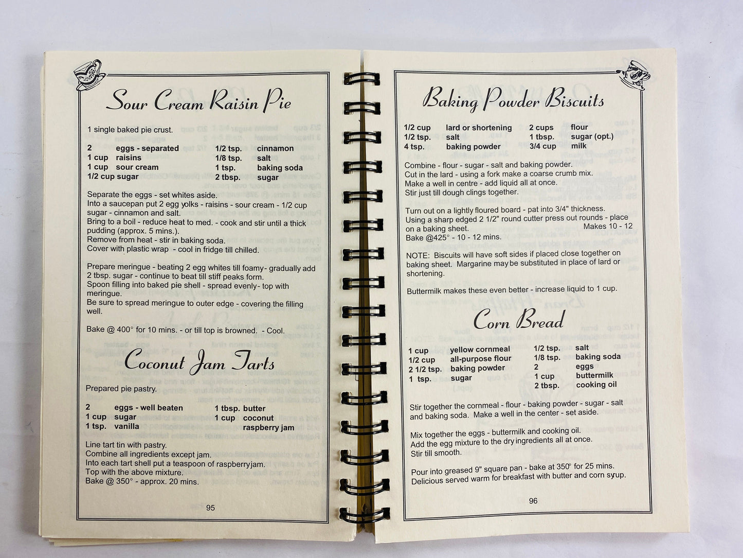 Crossroads Country Recipes Basics & Menus vintage FIRST EDITION cookbook by Itterman Sisters circa 1998 Biscuits corn bread Jello Cheesecake