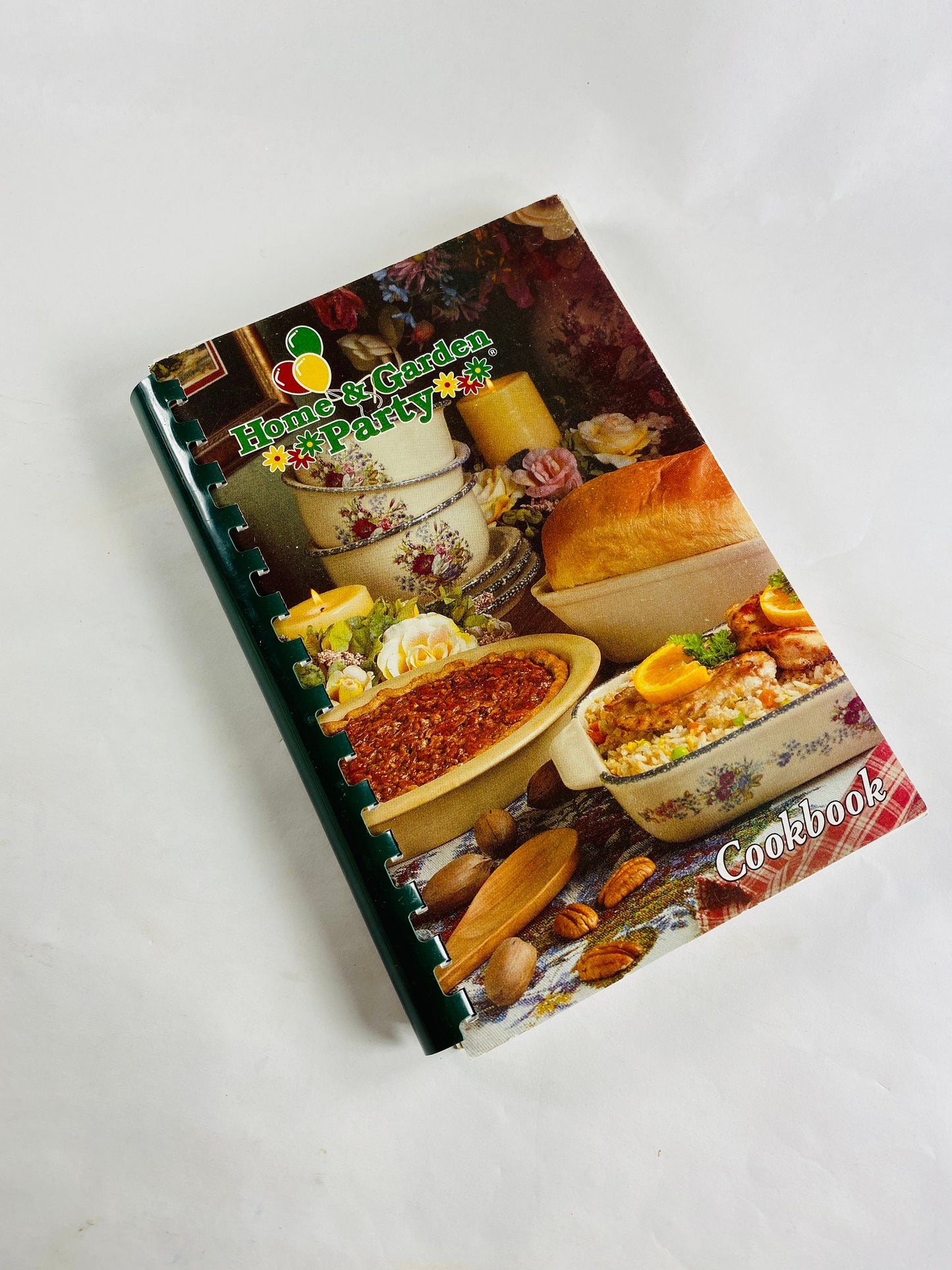 Home & Garden Party vintage cookbook with numerous dip recipes Corn cheese, Mexican nacho, Vidalia Onion, Fancy Cheese Log, Shrimp, Reuben