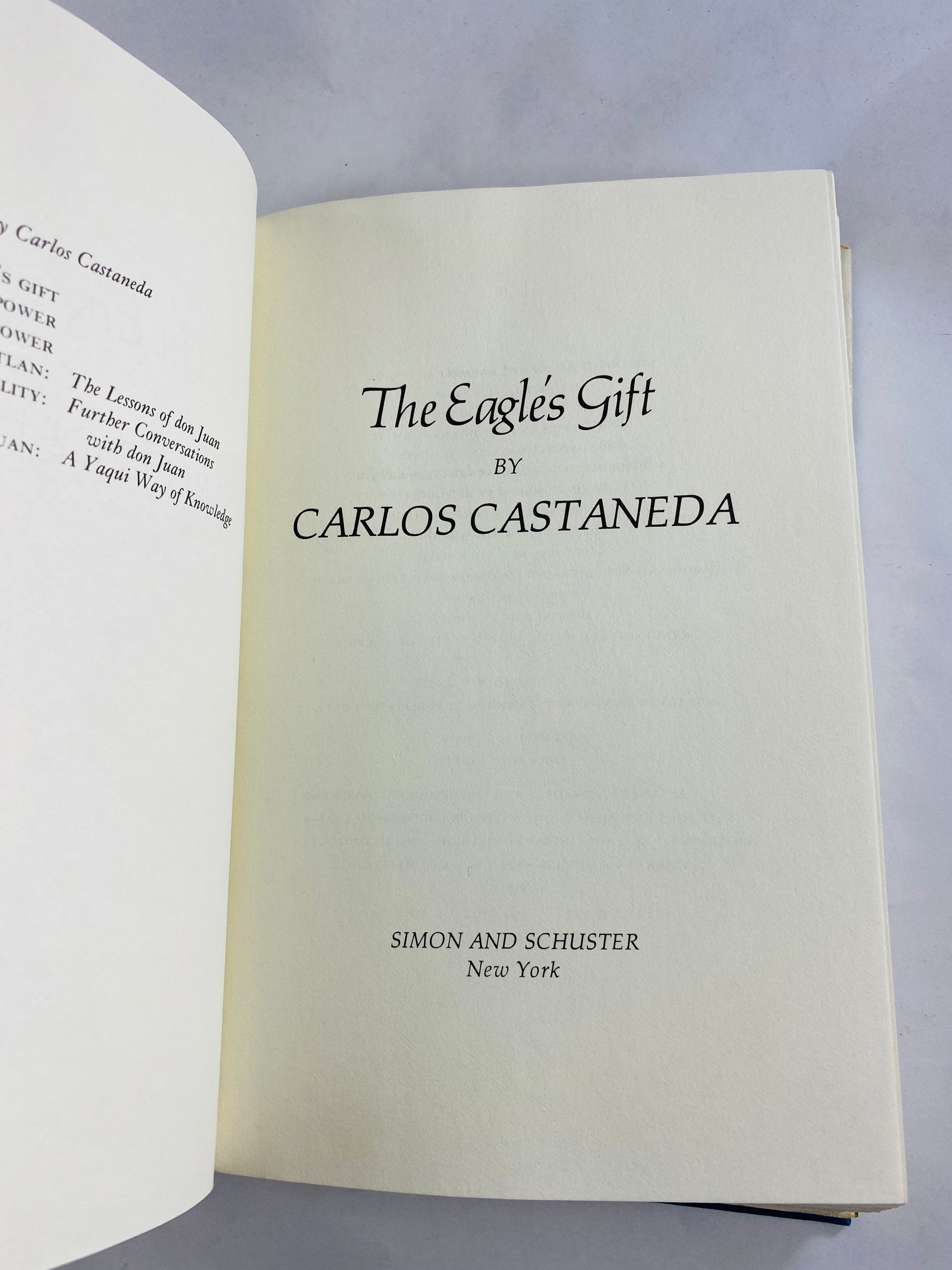 Eagle’s Gift by Carlos Castaneda vintage book about sorcery, second awareness and manifestation circa 1981 telekinesis Fringe