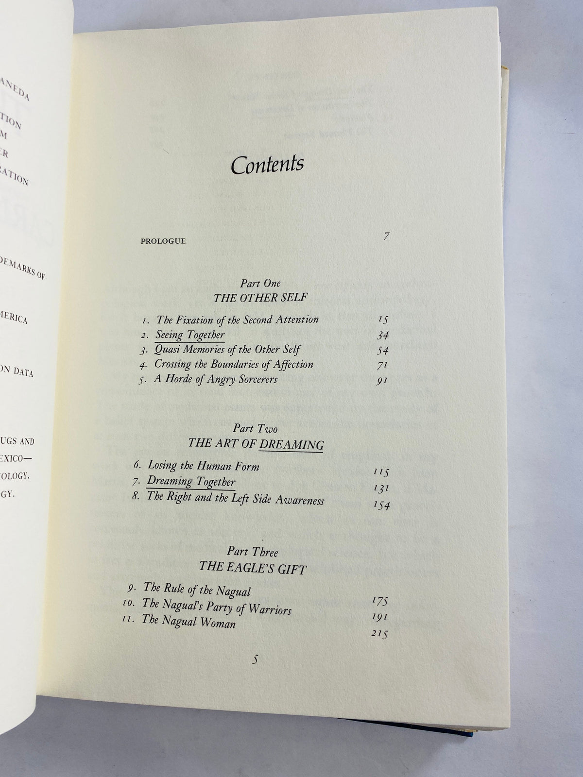 Eagle’s Gift by Carlos Castaneda vintage book about sorcery, second awareness and manifestation circa 1981 telekinesis Fringe