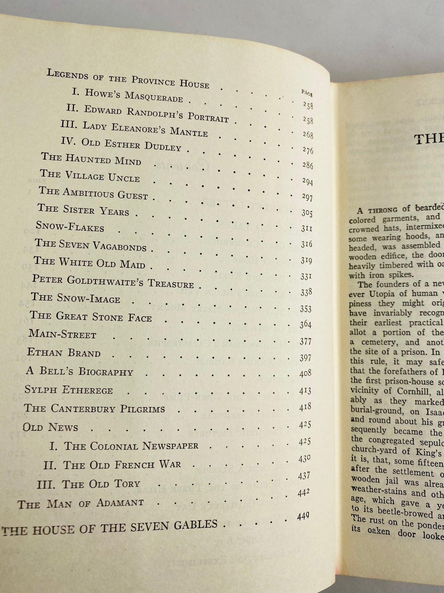 1958 Nathaniel Hawthorne works Scarlett Letter Vintage book Story of human alienation and its effect on the soul. Red home decor