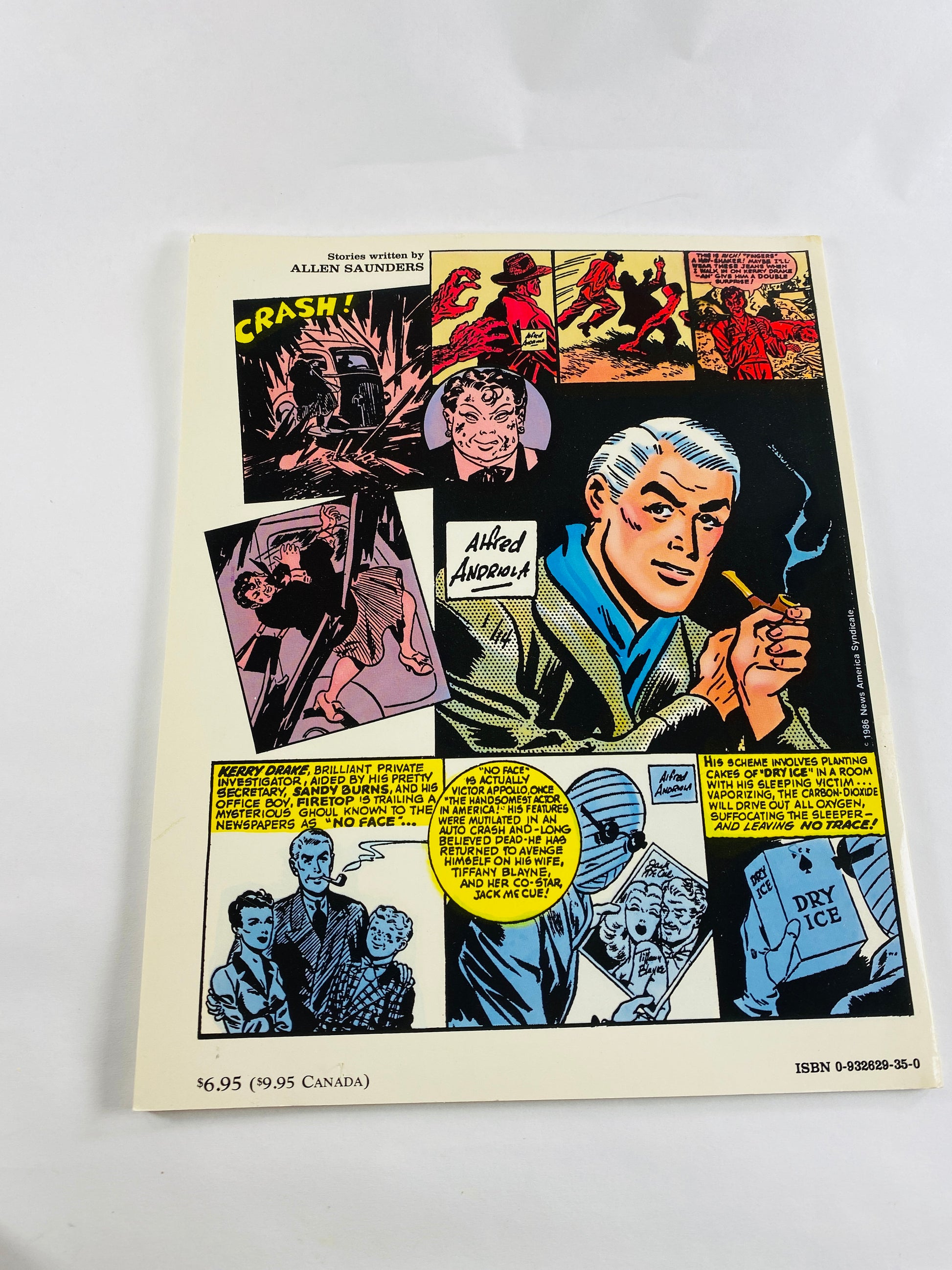 1986 Kerry Drake Great Detective Stories vintage paperback comic book opposition of Dick Tracy and Charlie Chan