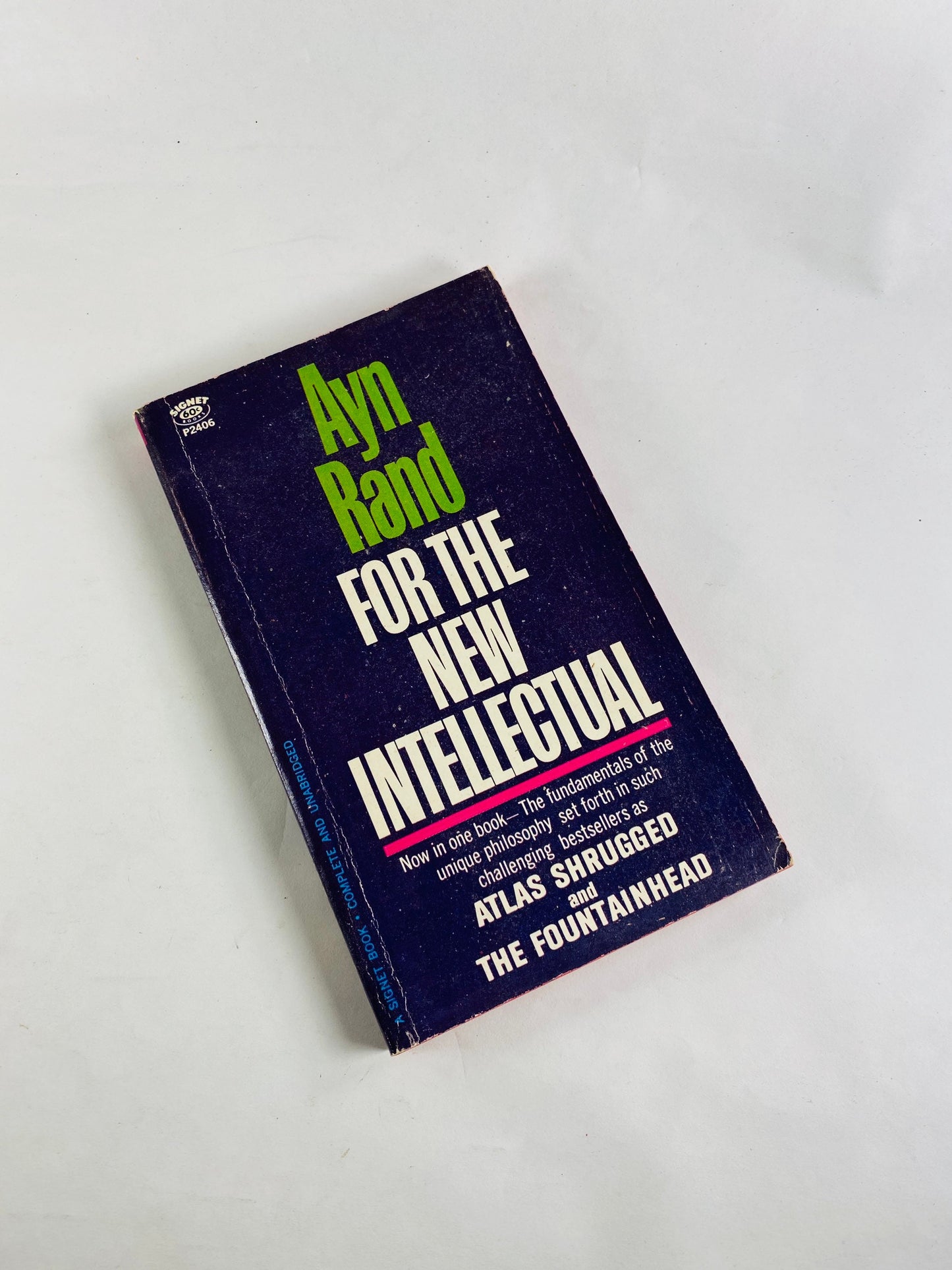 Ayn Rand For the New Intellectual vintage Signet paperback book circa 1964 Objectivism novel by the author of Atlas Shrugged