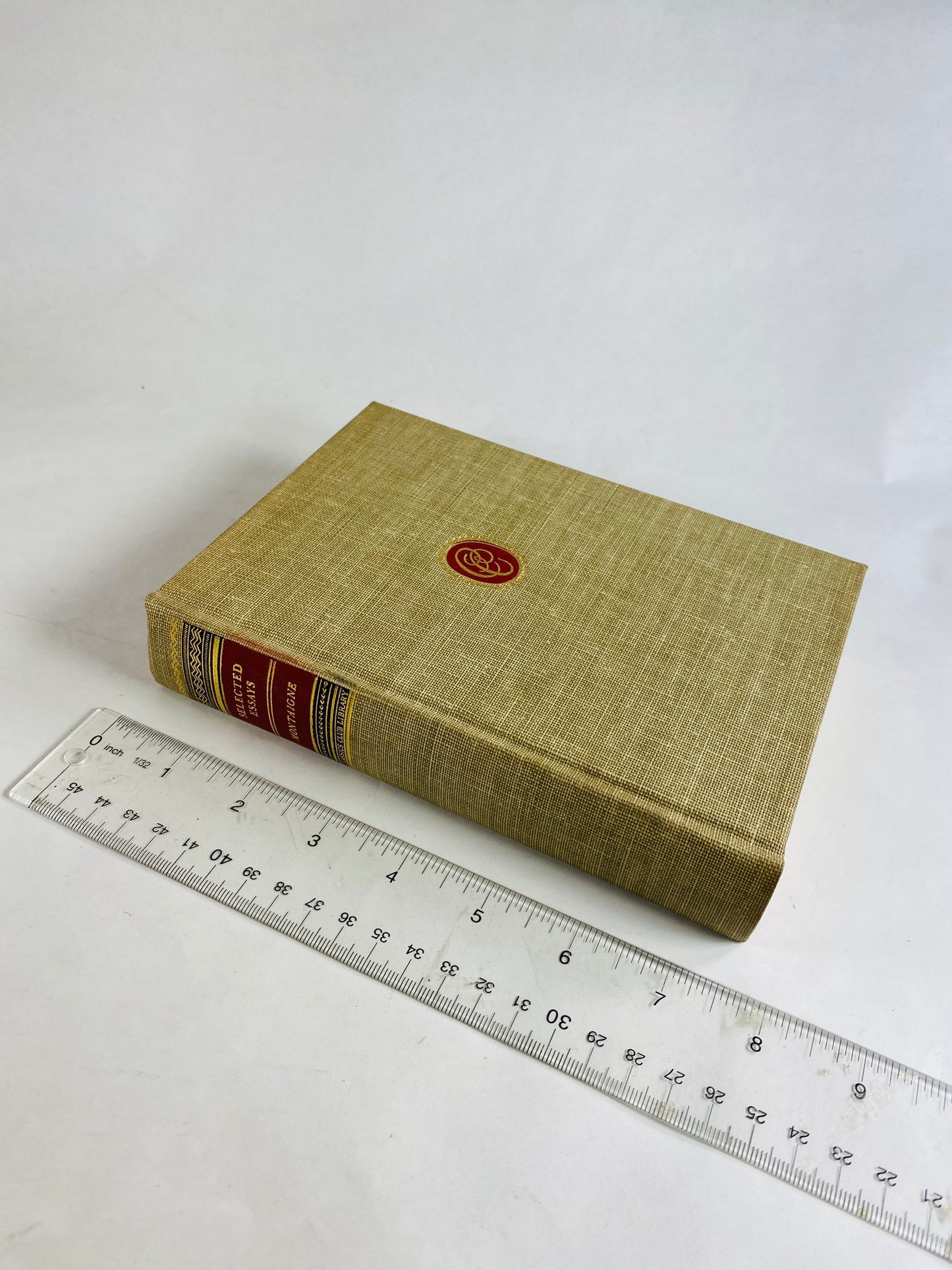 Michel de Montaigne Essais French Renaissance vintage book of essays 1942 Gray cloth Influential philosopher in humanist studies