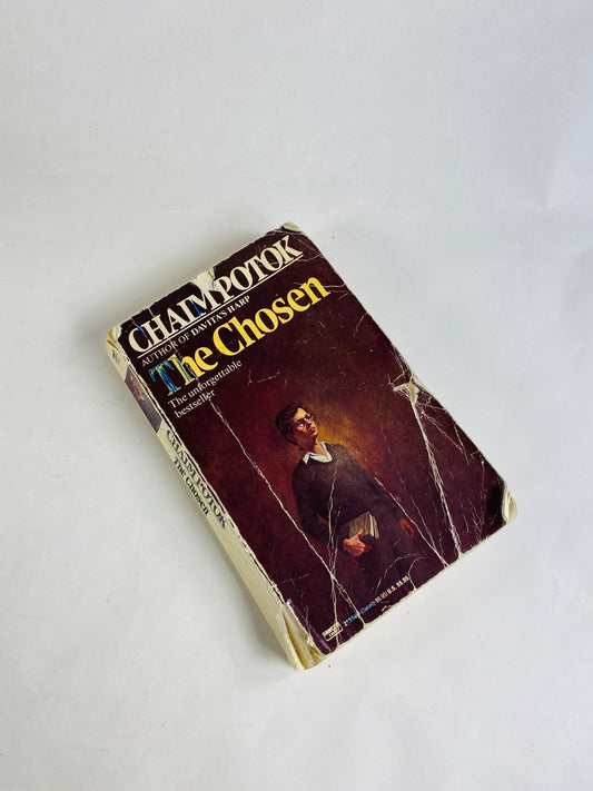 Chosen by Chaim Potok Vintage paperback book about growing up in Williamsburg Brooklyn, New York, in the 1940s. Jewish Literature