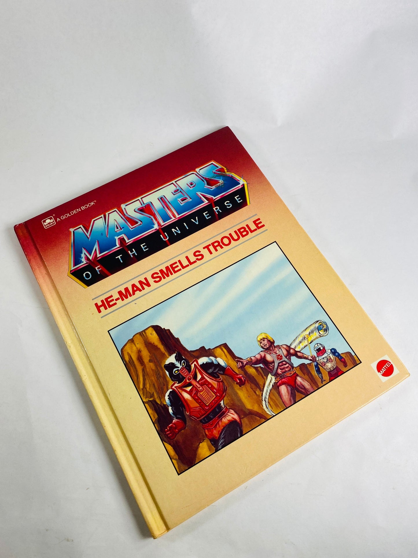 1984 He-Man Smells Trouble First Edition Vintage Mattel Golden book Masters of the Universe superhero Skeletor