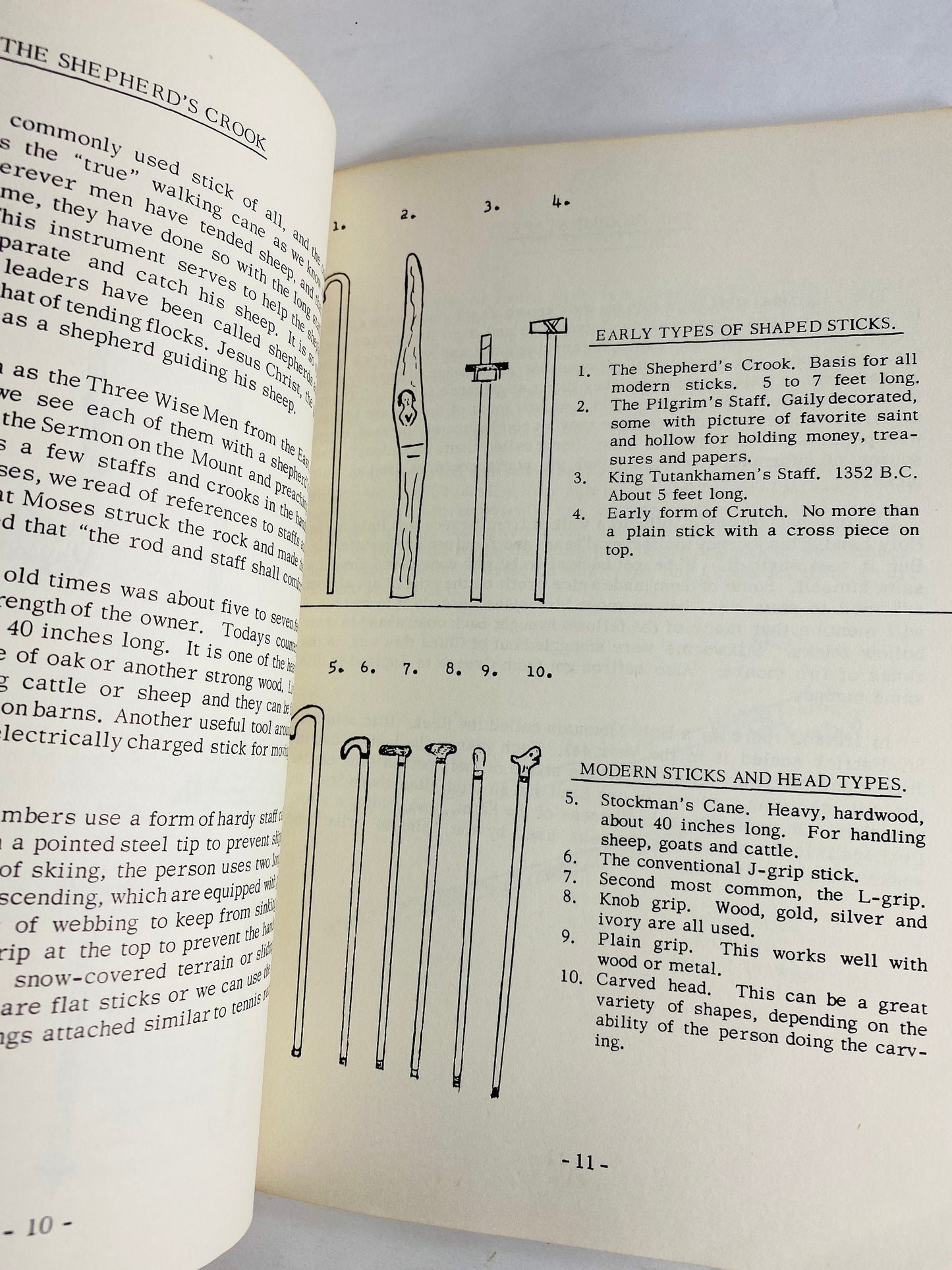 Story of Sticks and Walking Canes SIGNED First Edition vintage booklet Roger Adkins circa 1967 Extremely RARE reference history magic witch