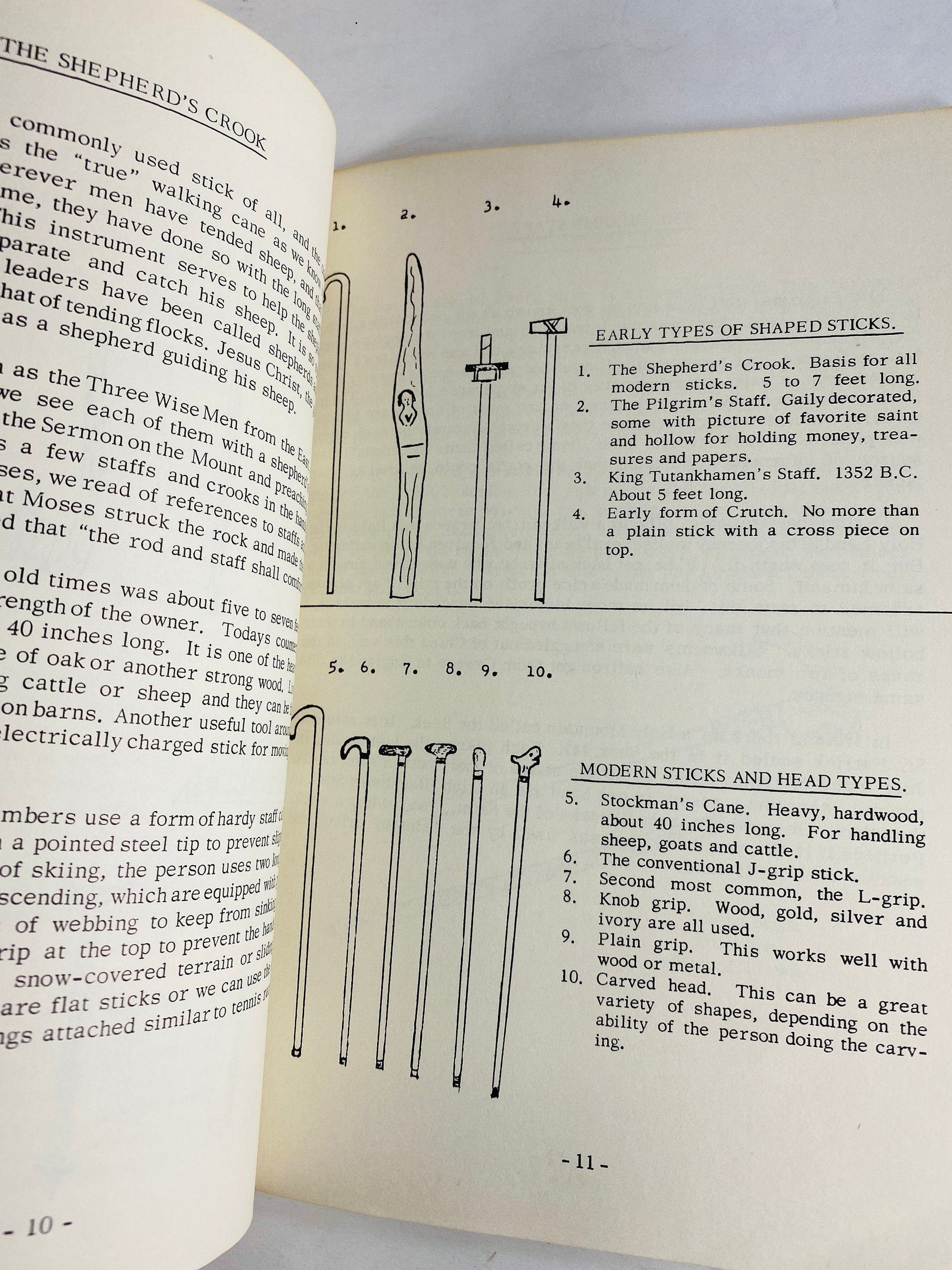 Story of Sticks and Walking Canes SIGNED First Edition vintage booklet Roger Adkins circa 1967 Extremely RARE reference history magic witch