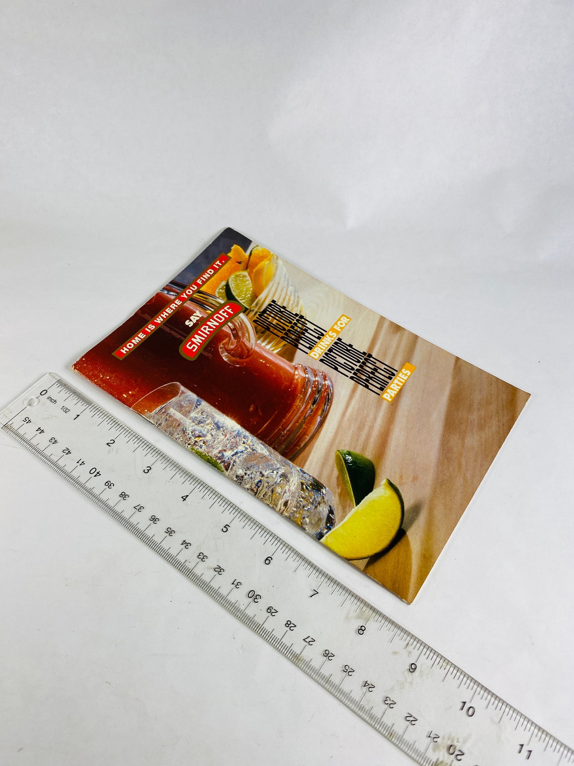 Smirnoff Party Book Vintage home bartender booklet RARE vodka Collectible circa 1992 House warming gift Father's Day batending