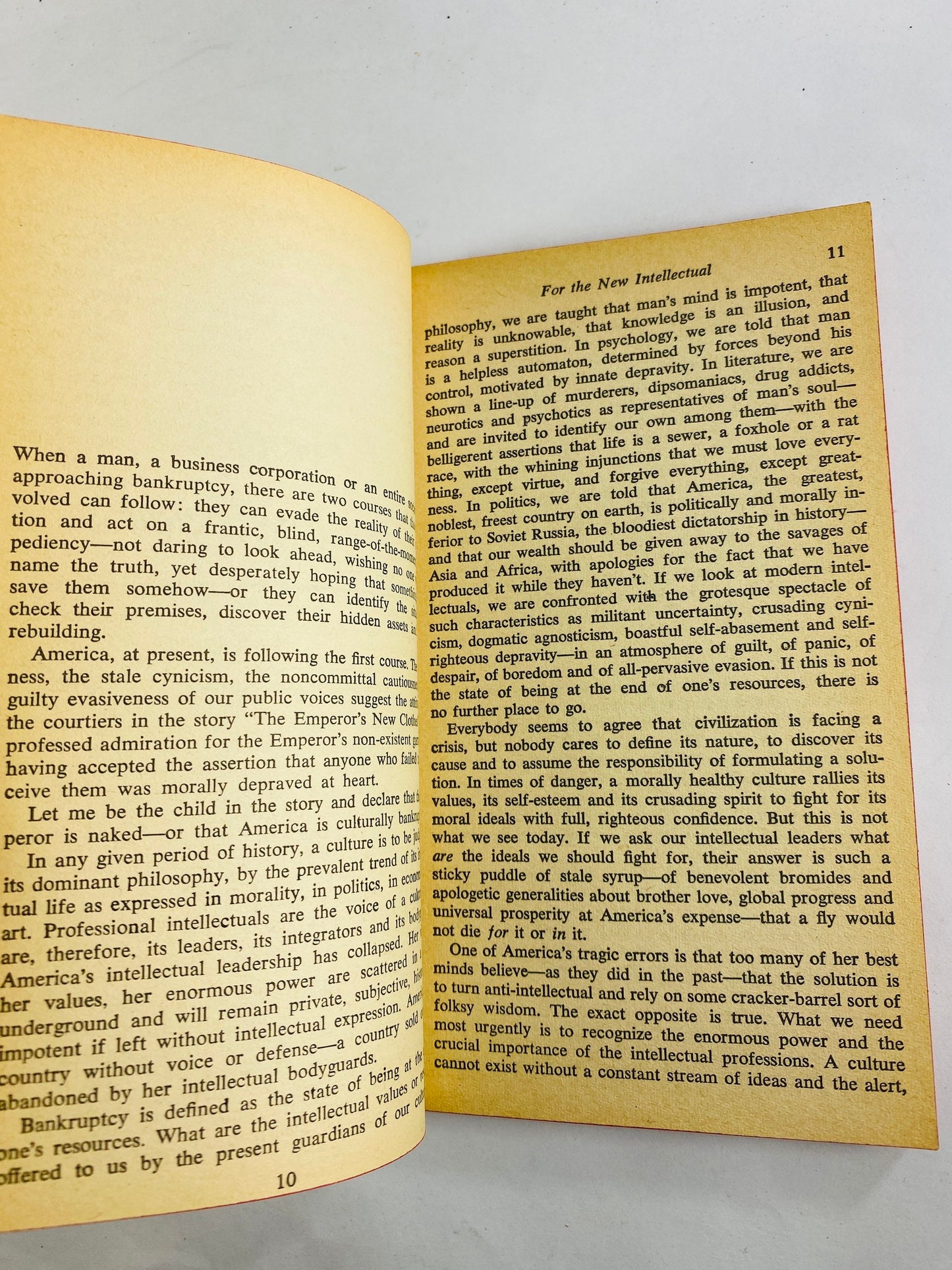 Ayn Rand For the New Intellectual vintage Signet paperback book circa 1964 Objectivism novel by the author of Atlas Shrugged