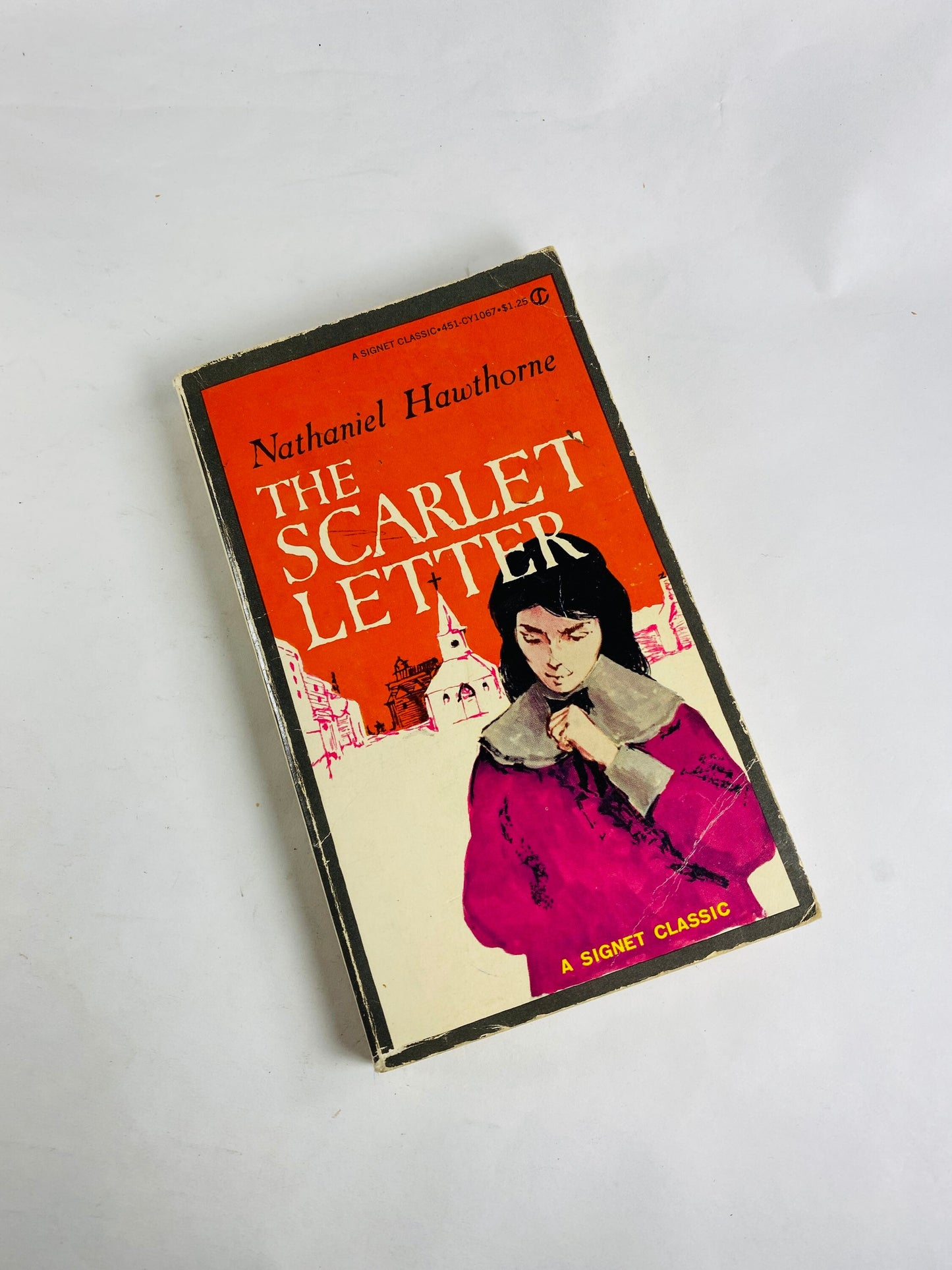 1966 Scarlet Letter by Nathaniel Hawthorne Vintage Signet paperback book home bookshelf decor