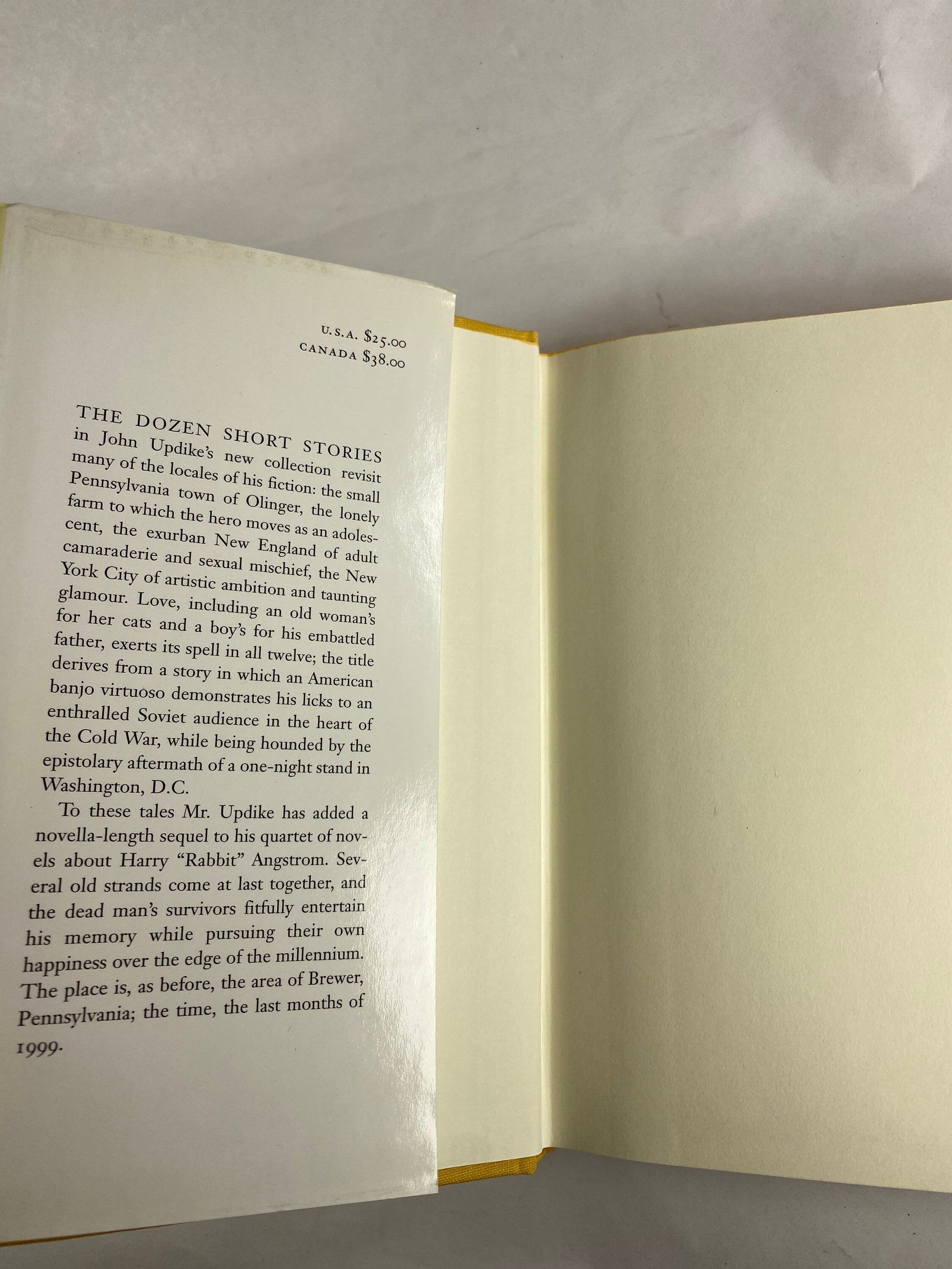 Licks of Love by John Updike collection of short stories book with dust jacket printed shortly after after his death.