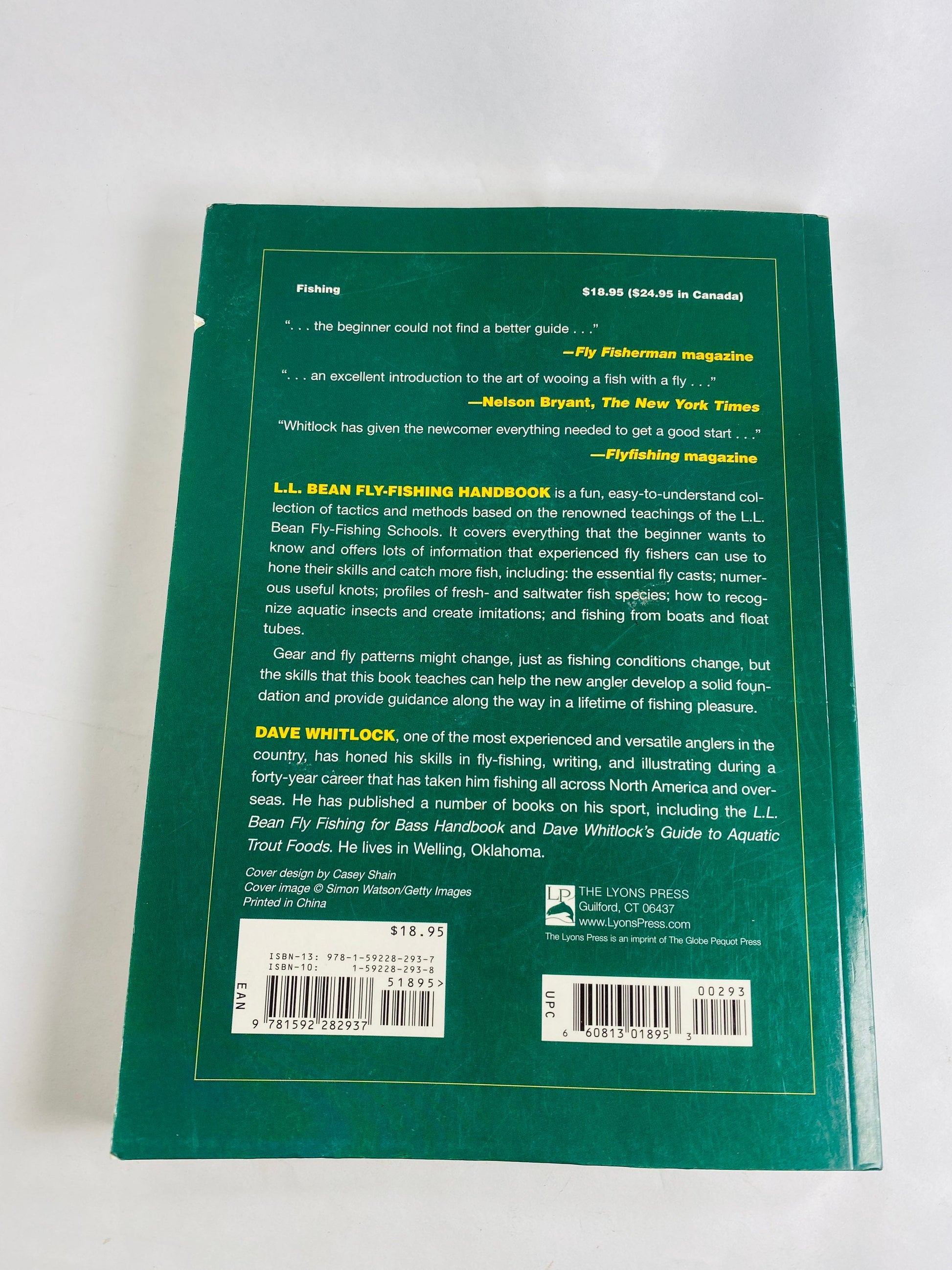 LL Bean Fly Fisherman's Handbook Vintage paperback book guide circa 1996. Father’s Day gift Fisherman Aesthetic Maritime Living