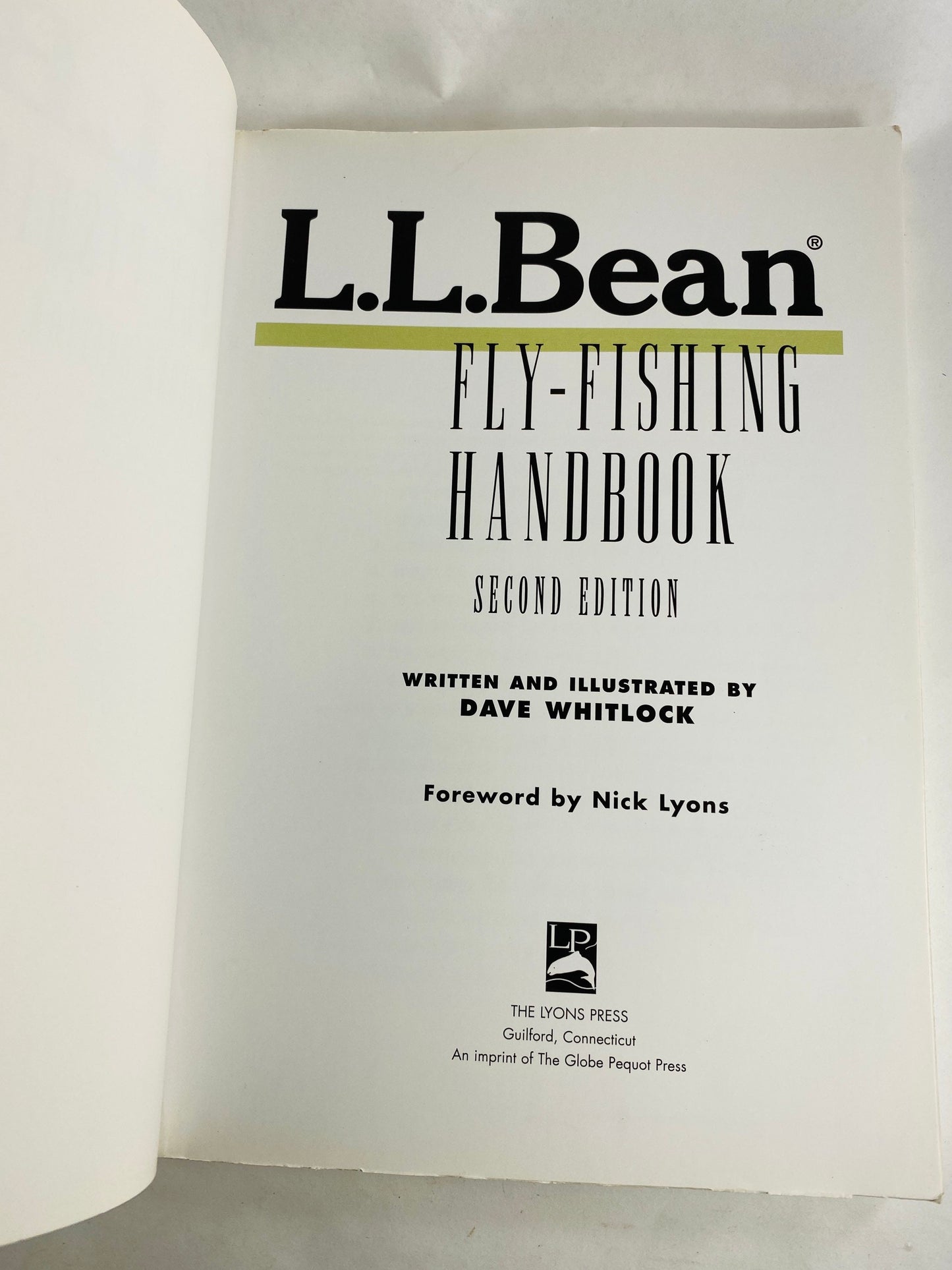 LL Bean Fly Fisherman's Handbook Vintage paperback book guide circa 1996. Father’s Day gift Fisherman Aesthetic Maritime Living
