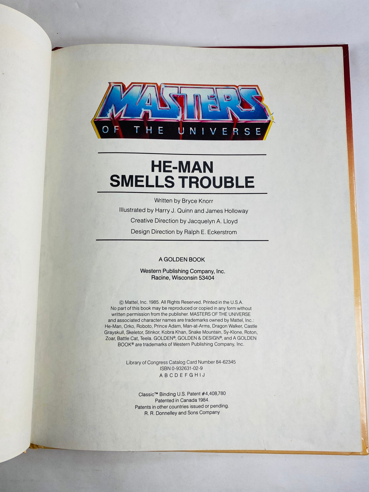 1984 He-Man Smells Trouble First Edition Vintage Mattel Golden book Masters of the Universe superhero Skeletor husband gift