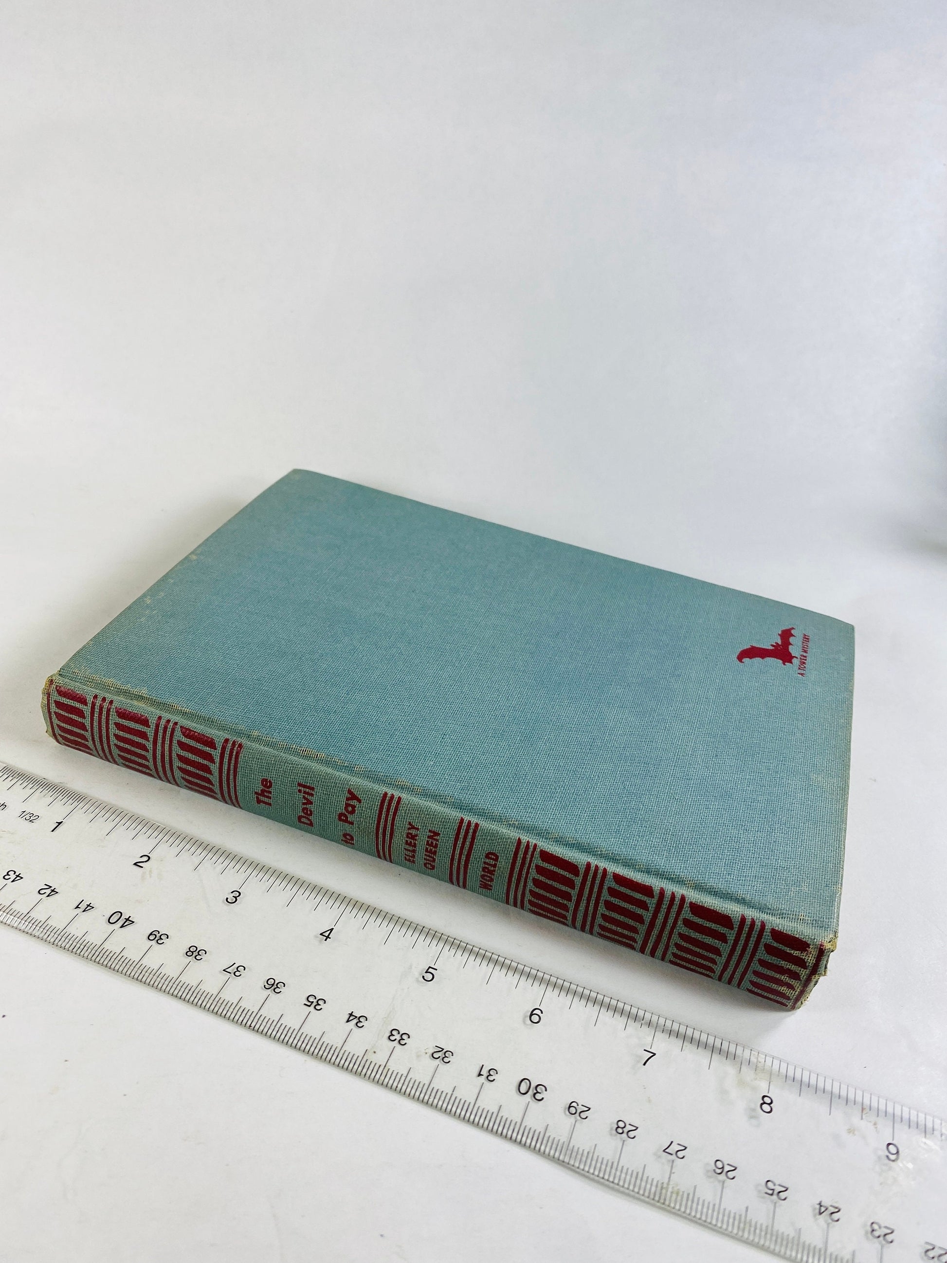 Devil to Pay by Ellery Queen vintage book circa 1943 Murder mystery which became a popular Hollywood movie.