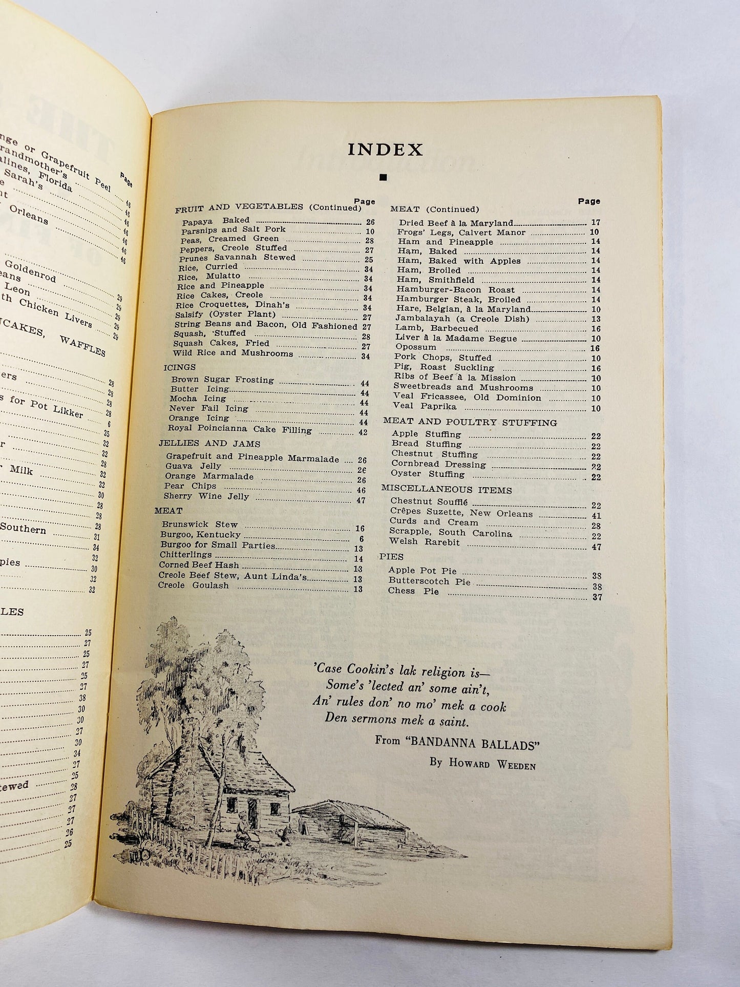 Southern Cook Book of Fine Old Recipes circa 1939 Vintage booklet by Lillie Lustig. Gumbo, okra, Turtle Soup, Bouillabaisse