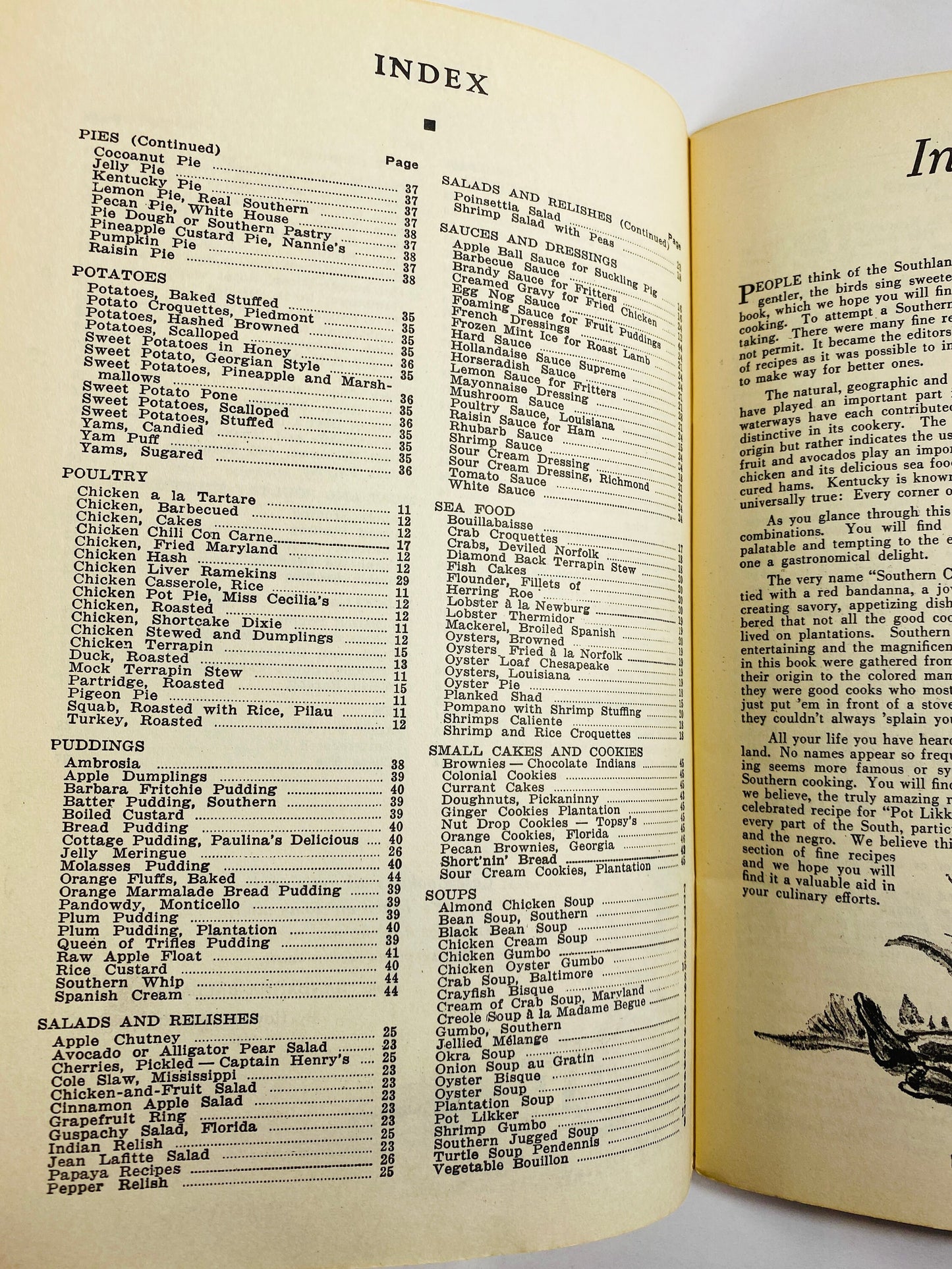 Southern Cook Book of Fine Old Recipes circa 1939 Vintage booklet by Lillie Lustig. Gumbo, okra, Turtle Soup, Bouillabaisse